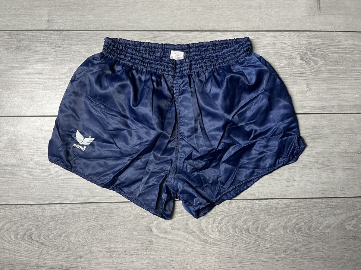 Erima Vintage 90s Erima Shiny Nylon Sprinter Football Shorts Sz 5 Size US 32 / EU 48 - 1 Thumbnail