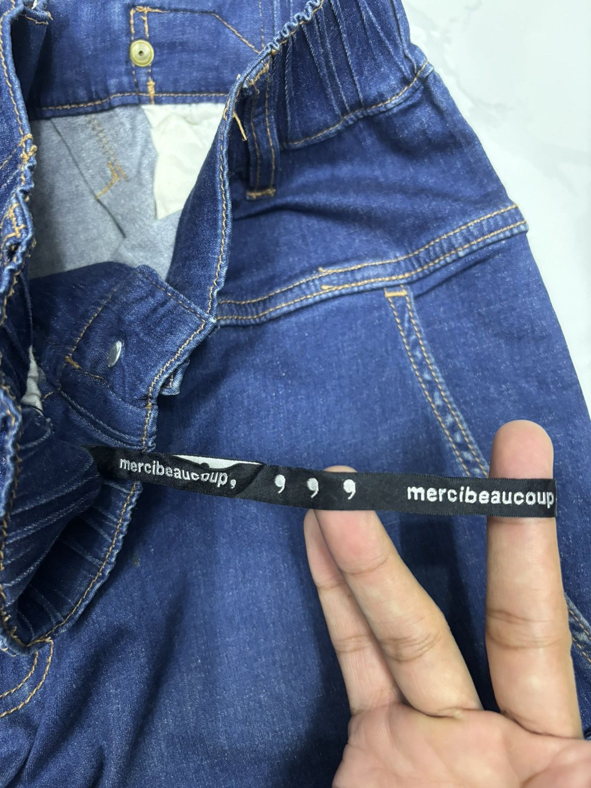 Issey Miyake × mercibeaucoup Vintage ISSEY MIYAKE MERCIBEAUCOUP BAGGY DENIM PANTS Size 28" / US 6 / IT 42 - 8 Thumbnail