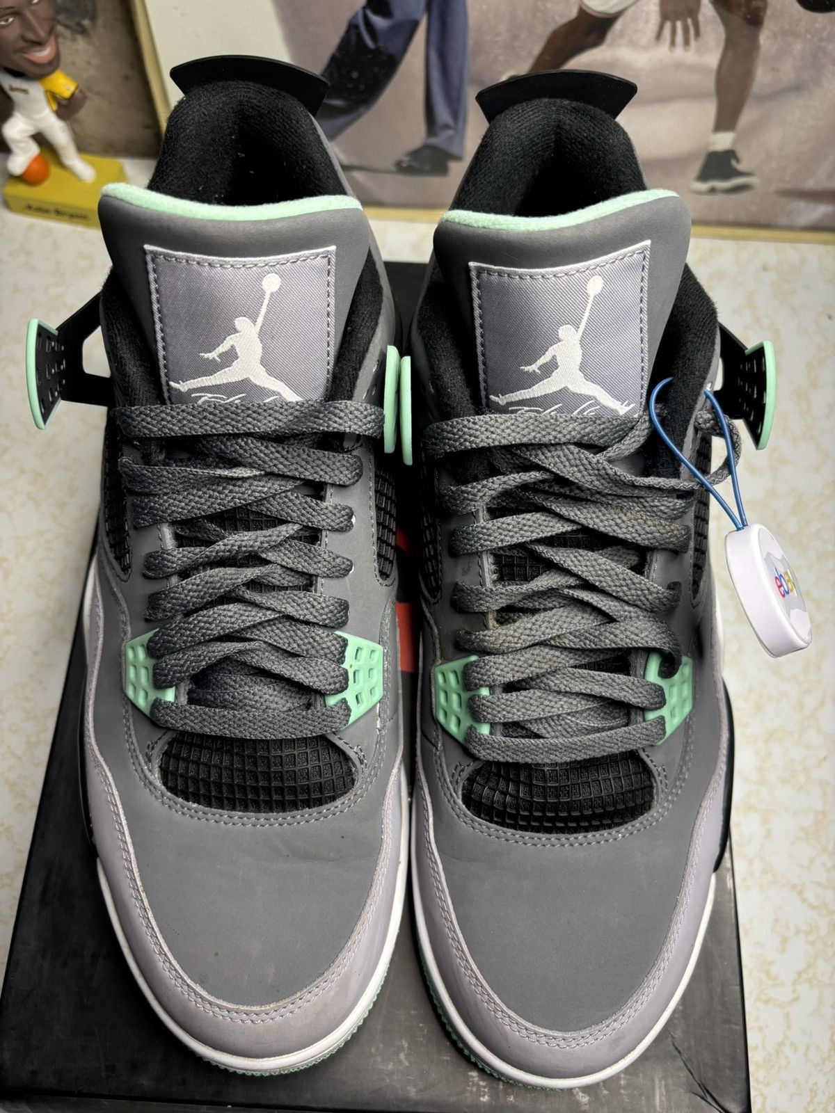 Jordan Brand Jordan Retro 4 ‘green glow’ Size US 10.5 / EU 43-44 - 2 Thumbnail