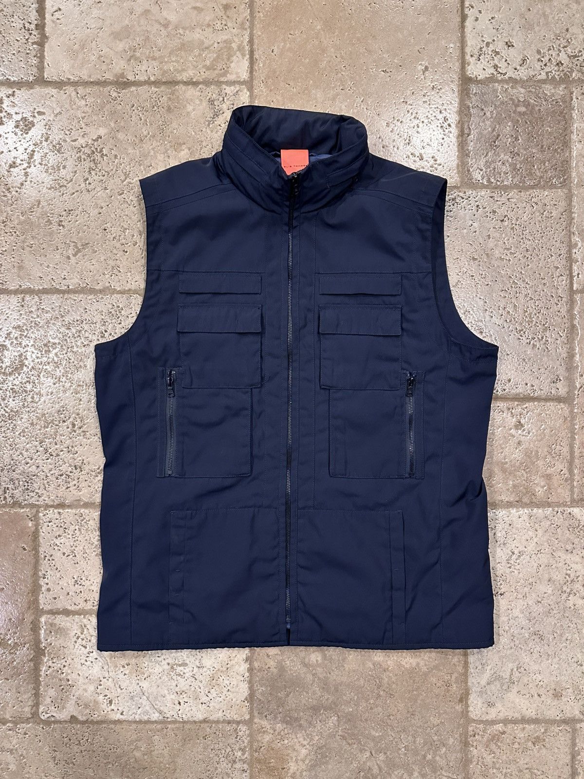 Elie Tahari Elie Tahari Dark Navy Technical Cargo Utility Vest Size US L / EU 52-54 / 3 - 3 Thumbnail