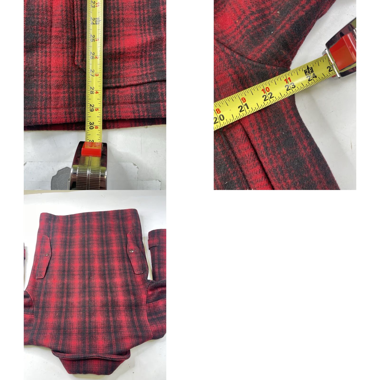 Vintage VINTAGE Woolrich 503 Red Buffalo Plaid Wool Mackinaw Hunting Jacket Mens 40 Size US XXS / EU 40 - 8 Thumbnail