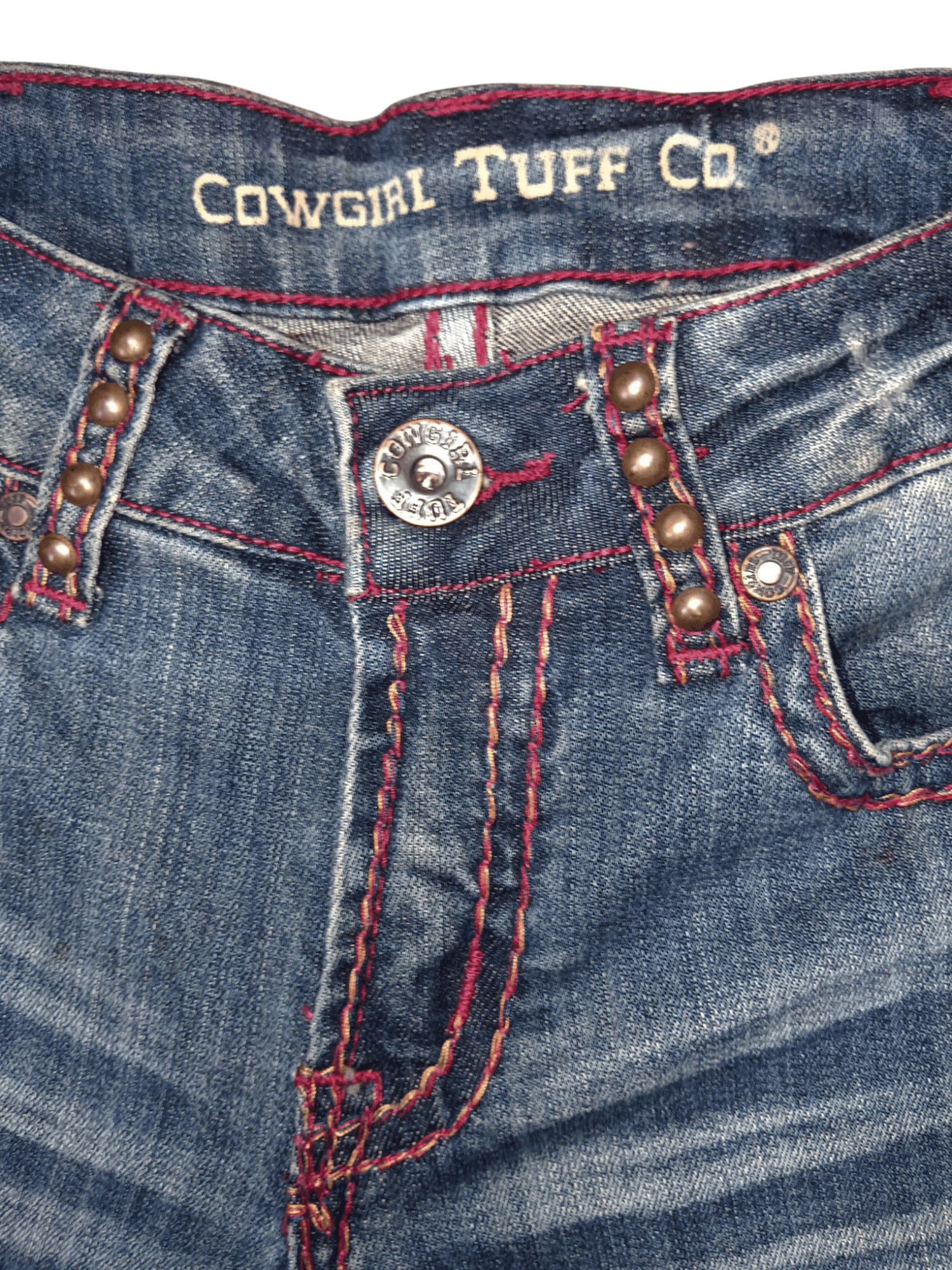 Country Road Cowgirl Country Wear Stretchable Low Rise Flare Denim Size 27" / US 4 / IT 40 - 12 Thumbnail