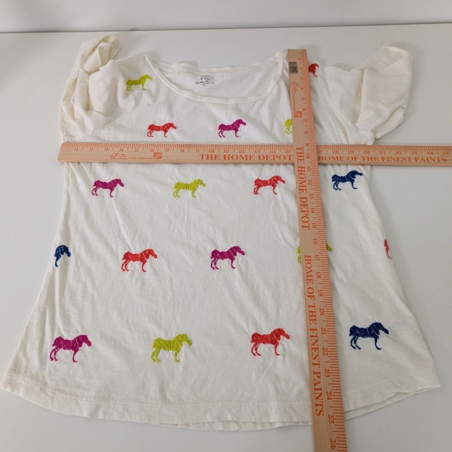 Designer Crown & Ivy Horse Authentic Tee Womens Size XL White Size XL / US 12-14 / IT 48-50 - 11 Thumbnail