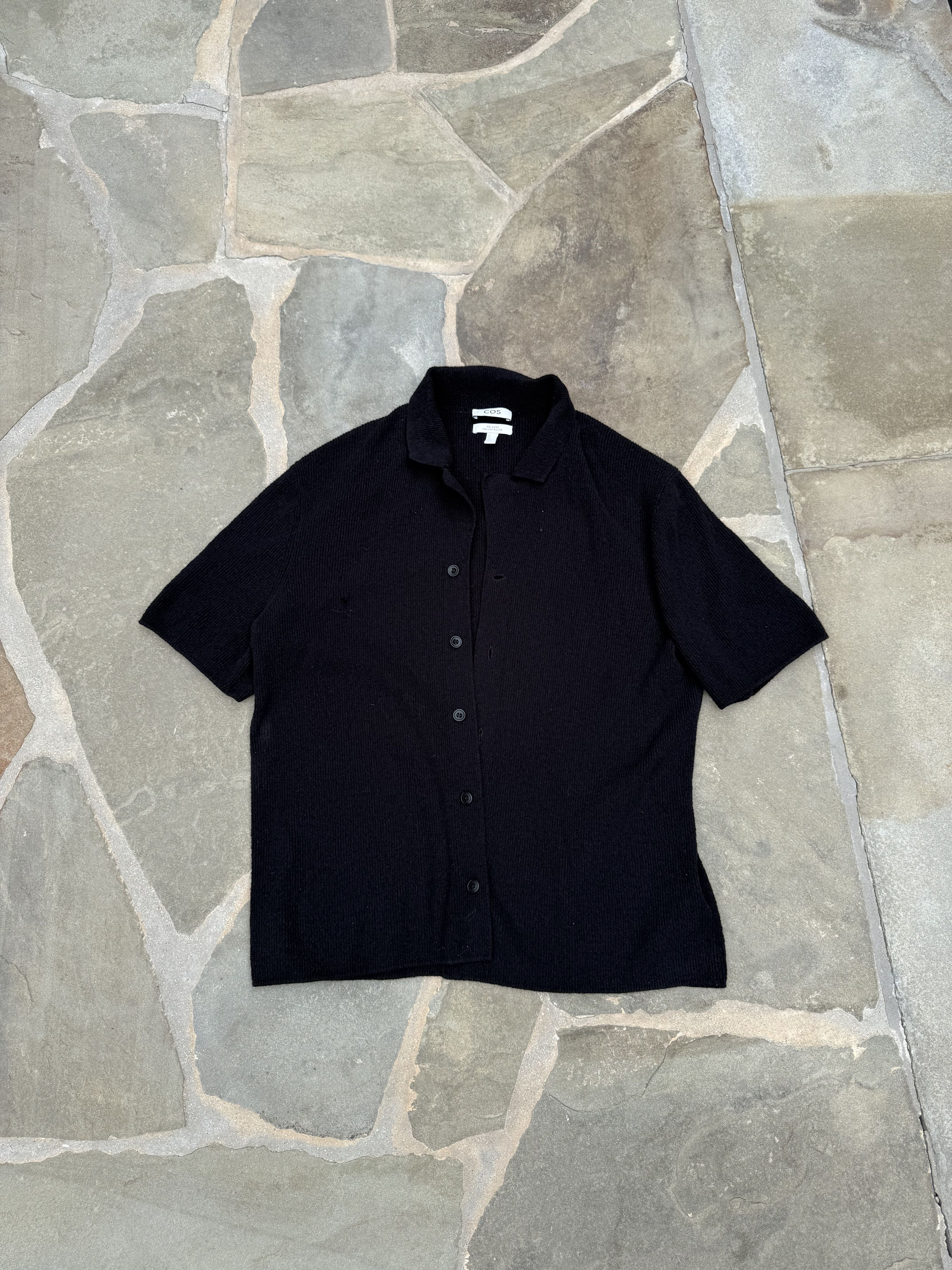 Cos Black Button Up