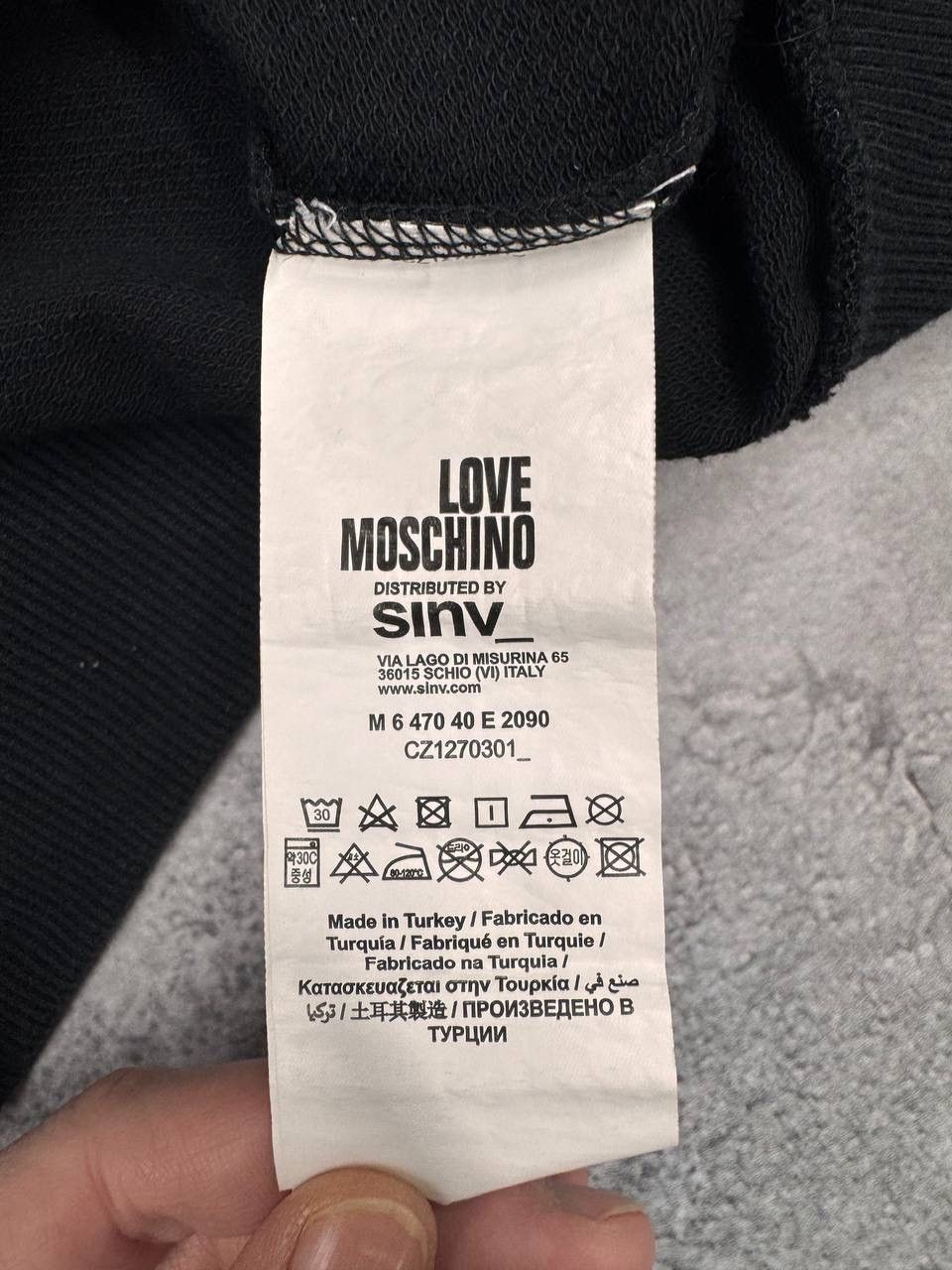 Other Love Moschino Men's Sweatshirt Regular Fit Black Size S Size US S / EU 44-46 / 1 - 6 Thumbnail