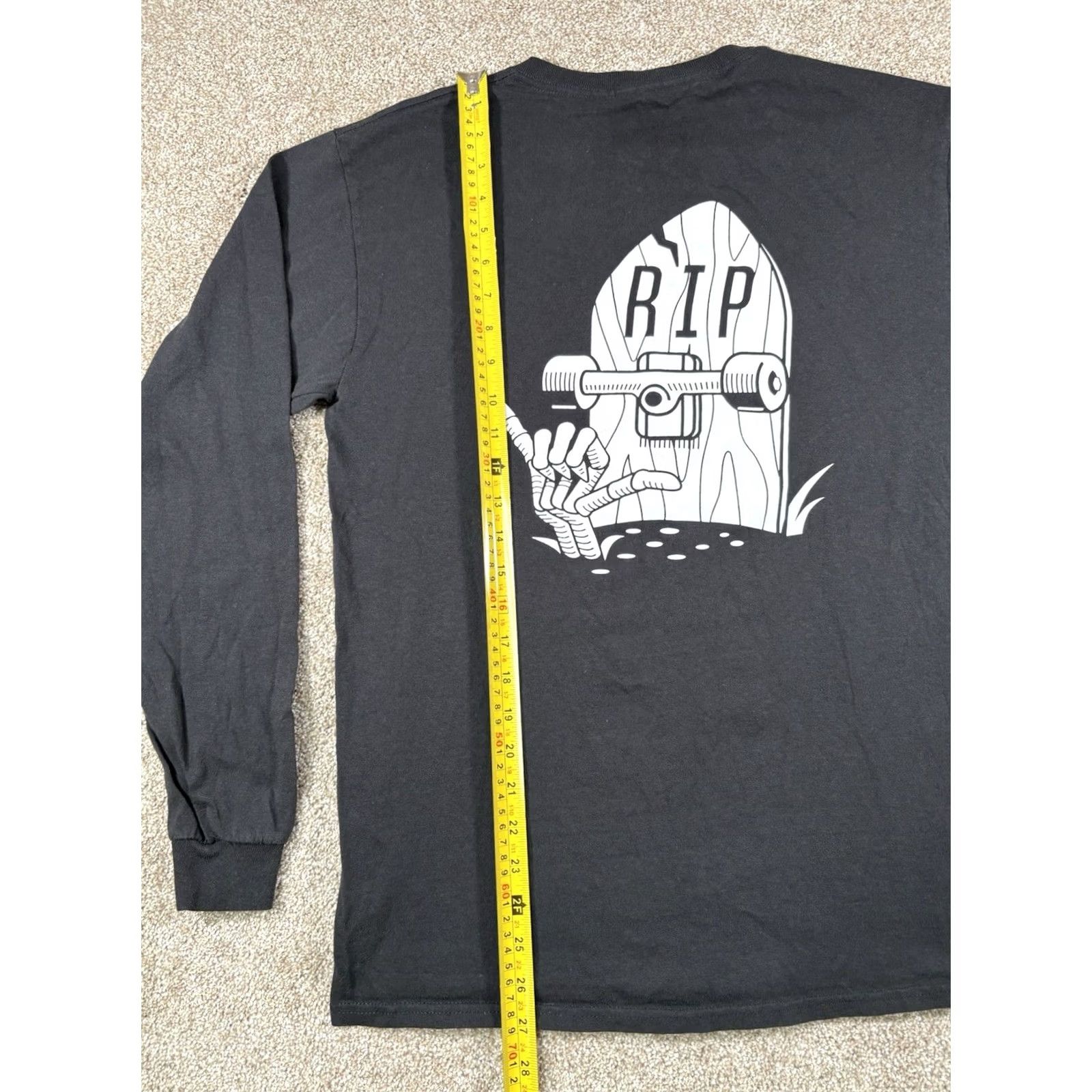 Vintage CHOMP Y2K Skate RIP Long Sleeve Shirt Black Men Size Medium Size US M / EU 48-50 / 2 - 5 Thumbnail