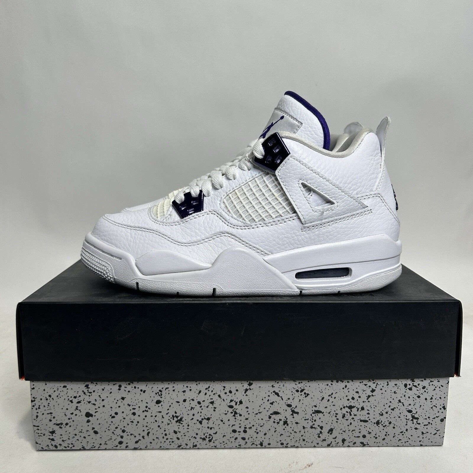Jordan Brand Nike Air Jordan 4 Retro GS “Purple Metallic” 2024 Size US 5.5 / IT 35.5 - 6 Thumbnail