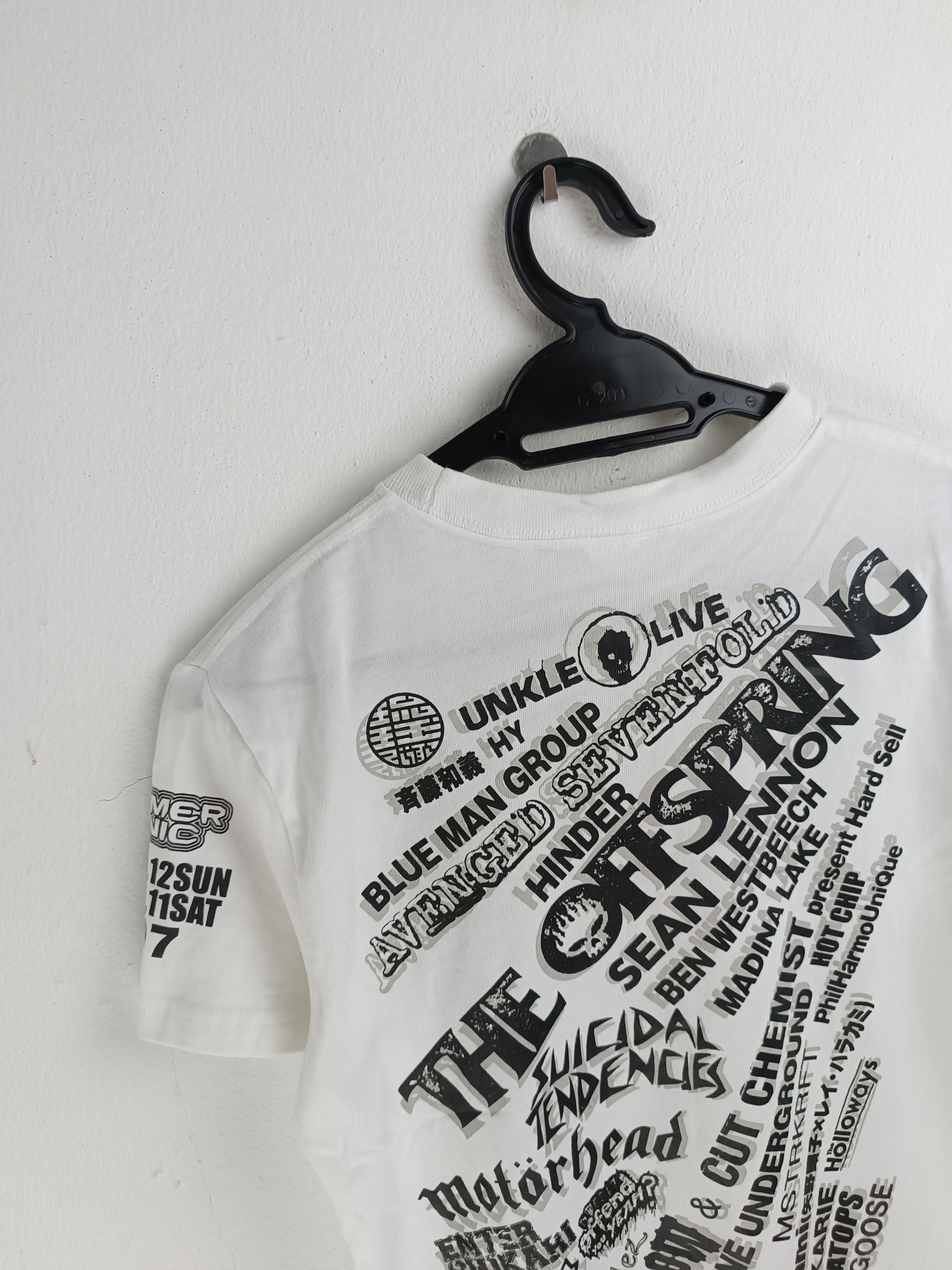 Band Tees VINTAGE 2007 SUMMERSONIC FEST arctic bloc offspring cyndi Size US XS / EU 42 / 0 - 13 Thumbnail