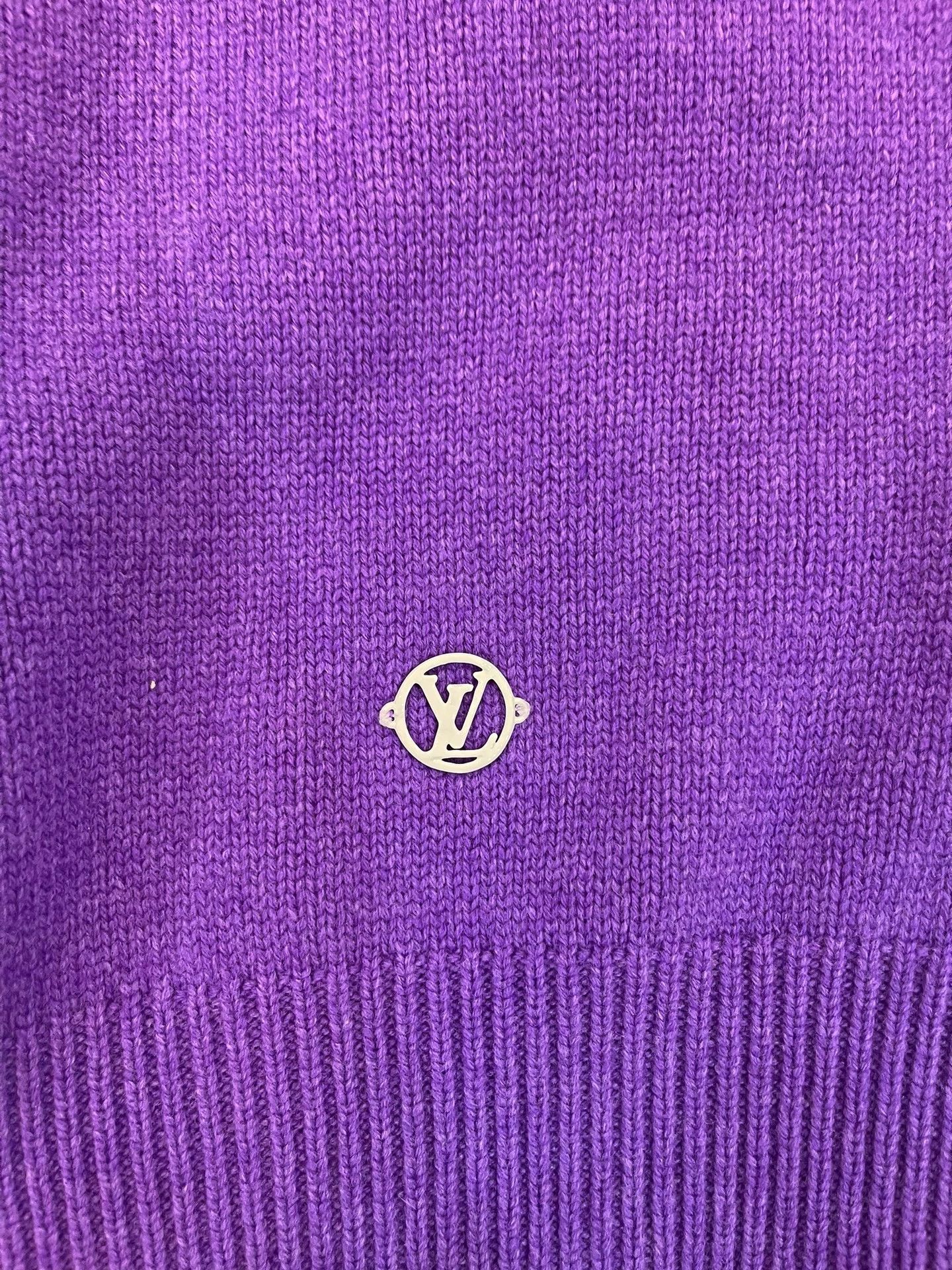 Louis Vuitton LV Thick Wool Sweater L Cartoon Embroidered, Big Logo Size US XL / EU 56 / 4 - 3 Thumbnail