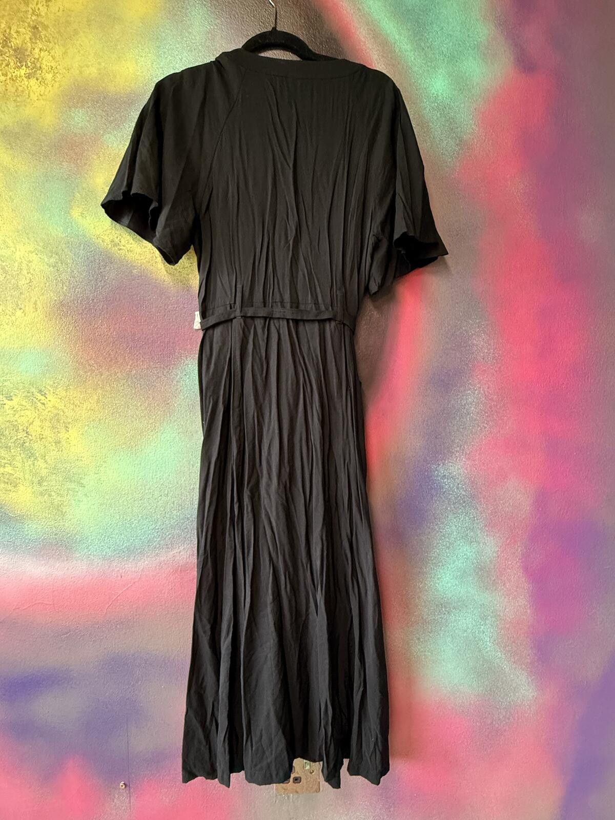 Other Whistles Black Anita Frill Sleeve Midi Dress - Size uk 16 Size XL / US 12-14 / IT 48-50 - 6 Thumbnail