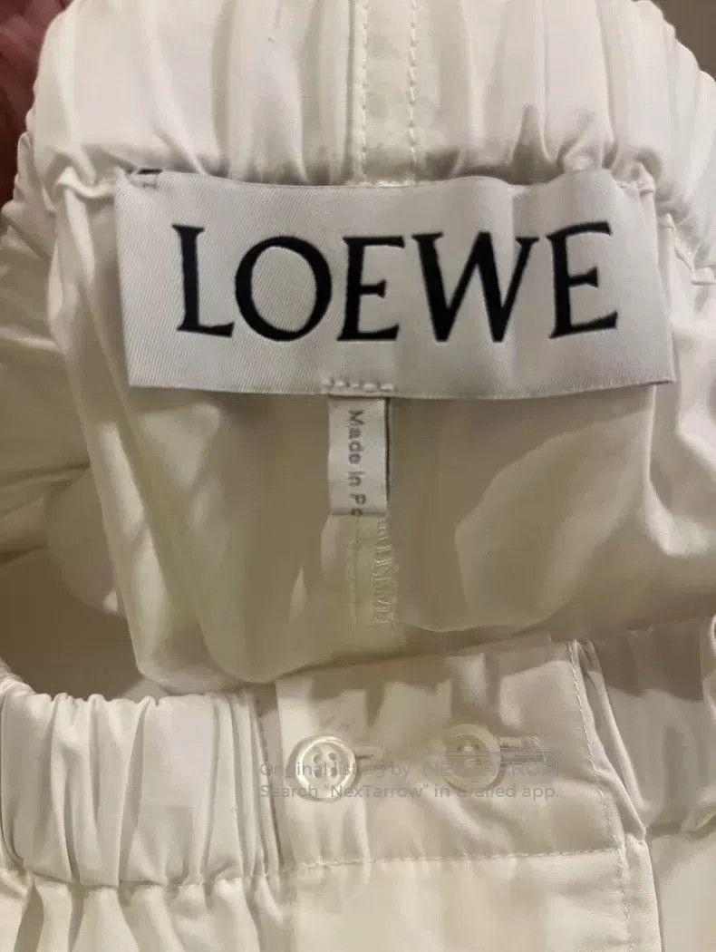 Loewe Loewe size M White cotton shorts Size 24" / US 00 / IT 34 - 4 Thumbnail