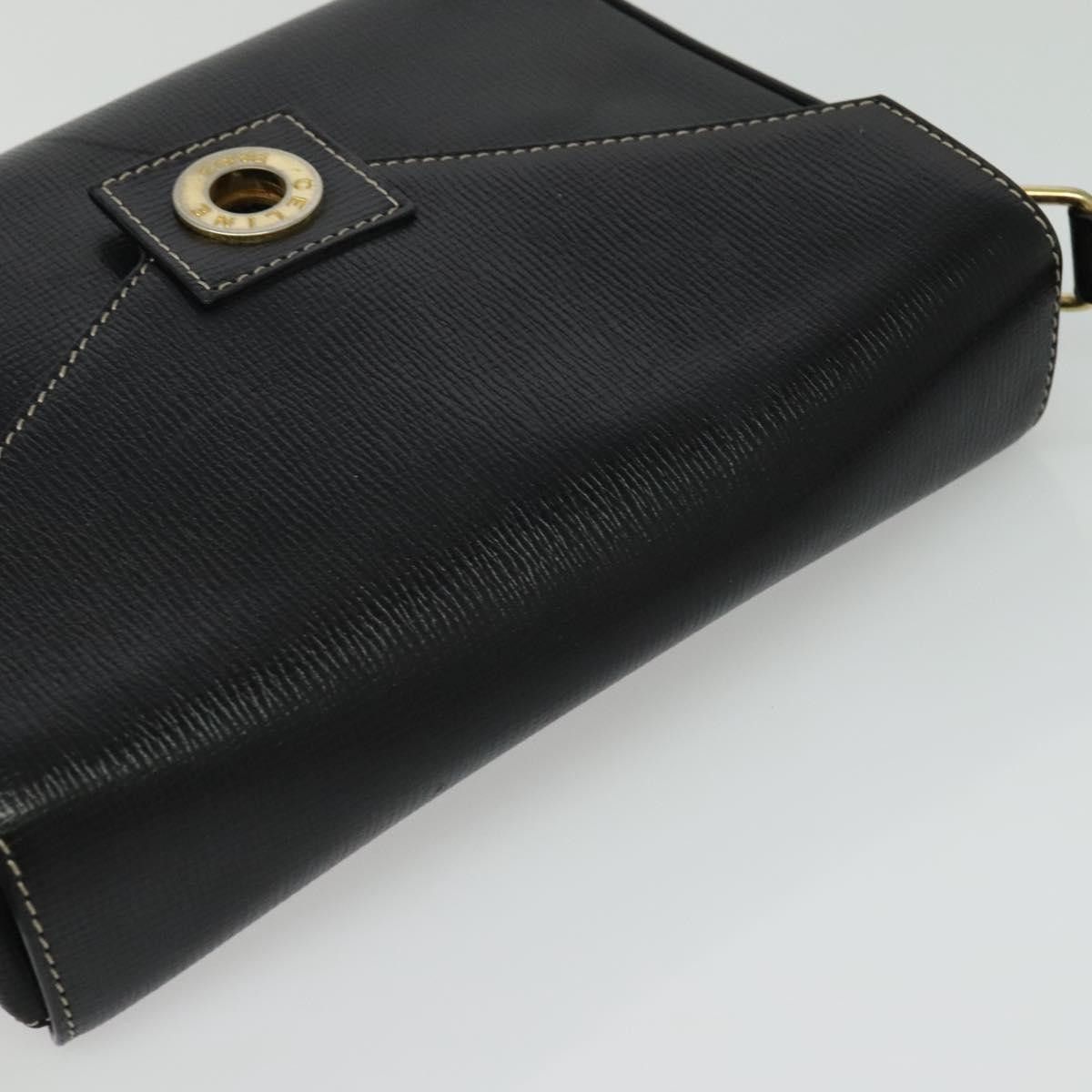 Celine CELINE Shoulder Bag Leather Black Gold Size ONE SIZE - 6 Thumbnail