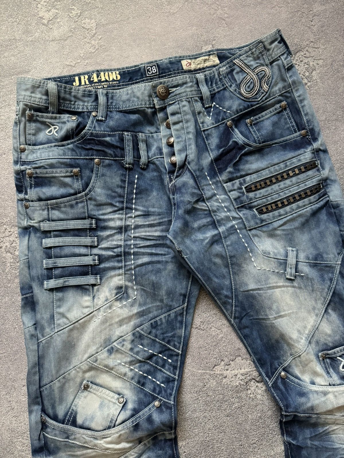 Japanese Brand JapRag By Okusama zaniki cargo denim pant trouser Jean Japan Size US 38 / EU 54 - 4 Thumbnail