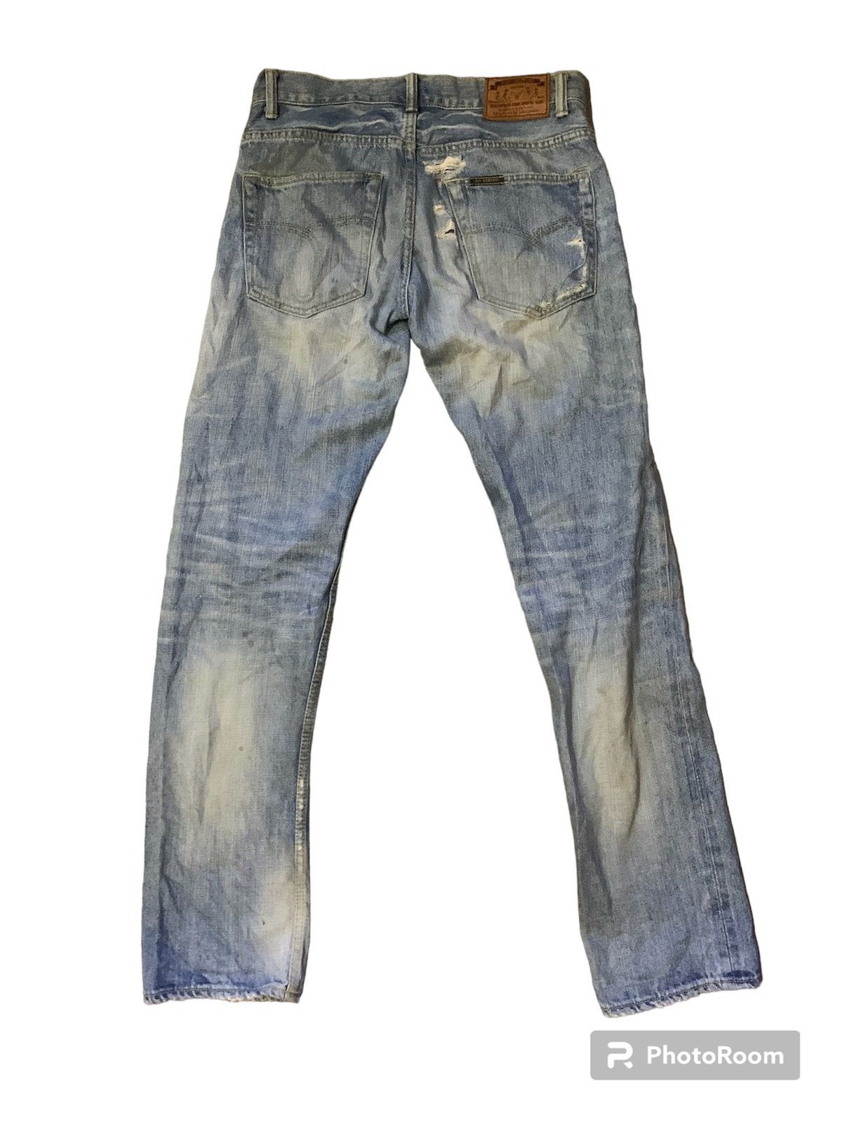 Ego Tripping × Japanese Brand × Vintage Ego Tripping Selvedge Flare Denim Jeans Size US 32 / EU 48 - 2 Thumbnail