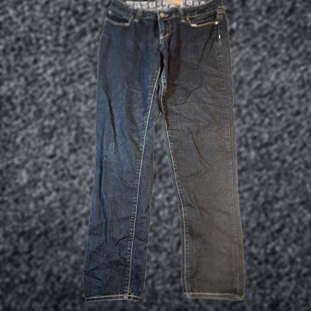 Paige VINTAGE? No. Paige Roxbury Crop Jeans Women 27 Blue Premium Denim Stretch Mid Rise W1140 Size 29" - 1 Thumbnail