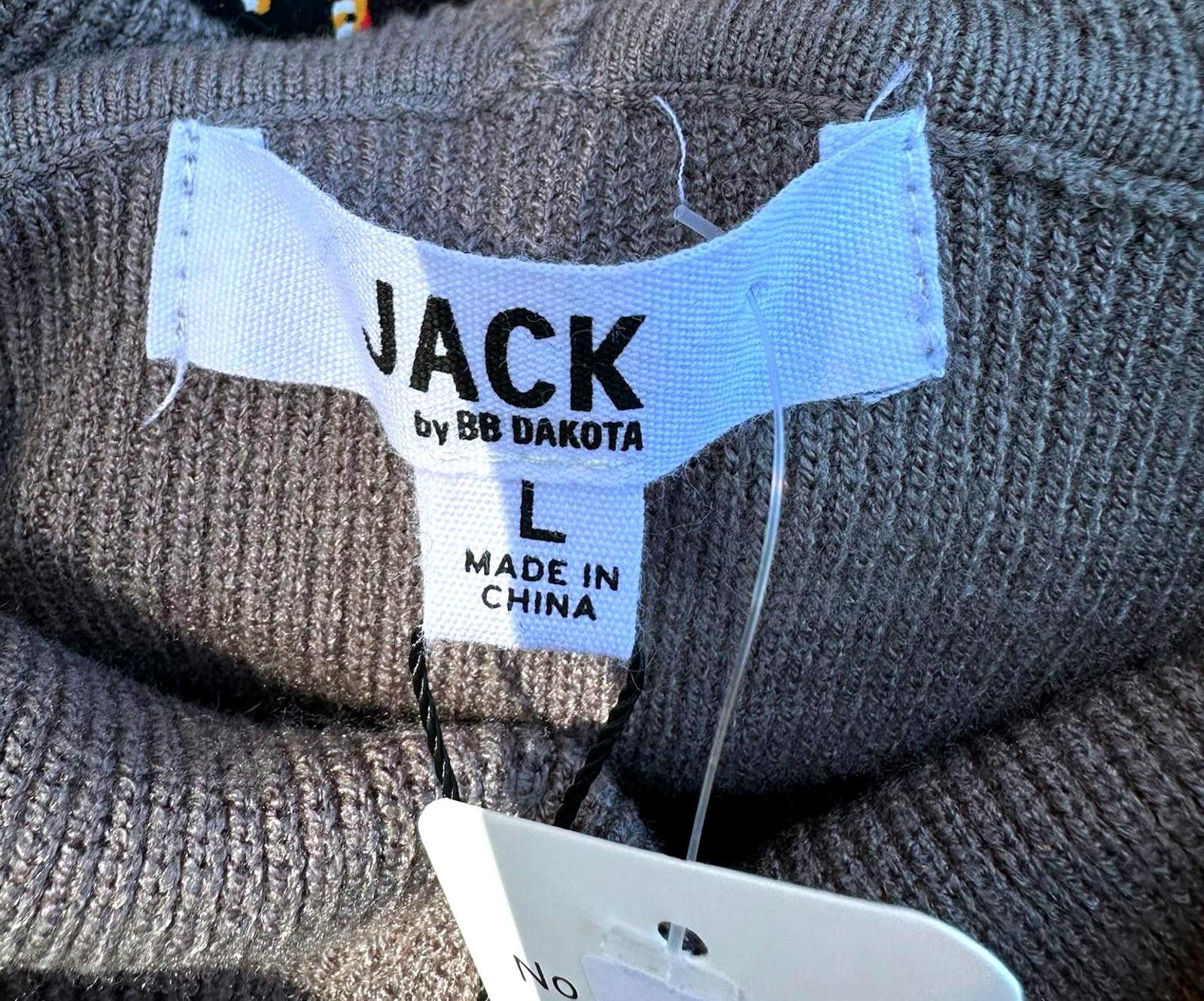 Designer Cozy Gray Cowl Neck Sweater Dress by JACK BB DAKOTA - Large Size L / US 10 / IT 46 - 3 Thumbnail