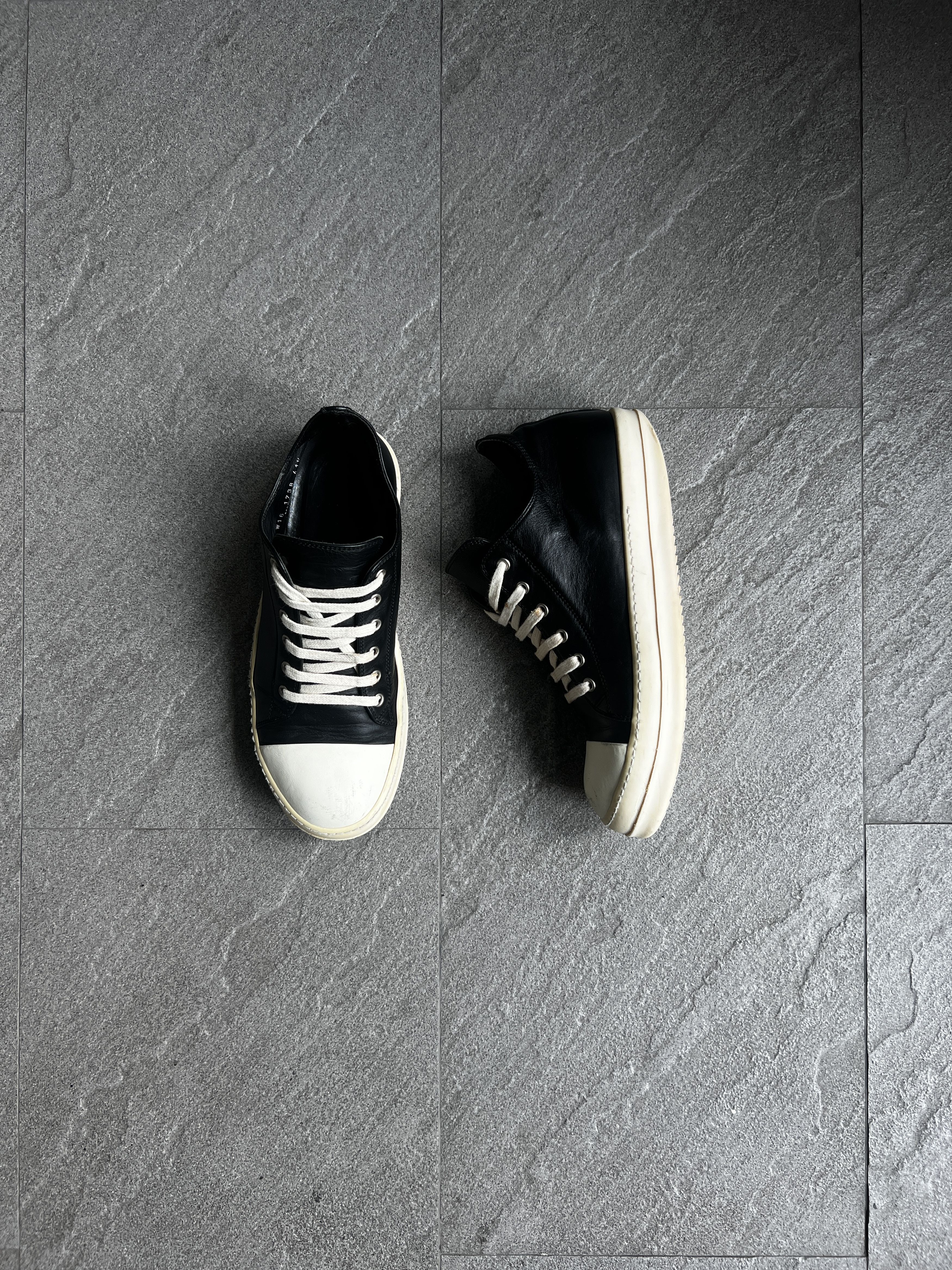 Rick Owens Rick Owens Leather Low Ramones Sneakers EU41.5 Size US 8.5 / EU 41-42 - 1 Thumbnail
