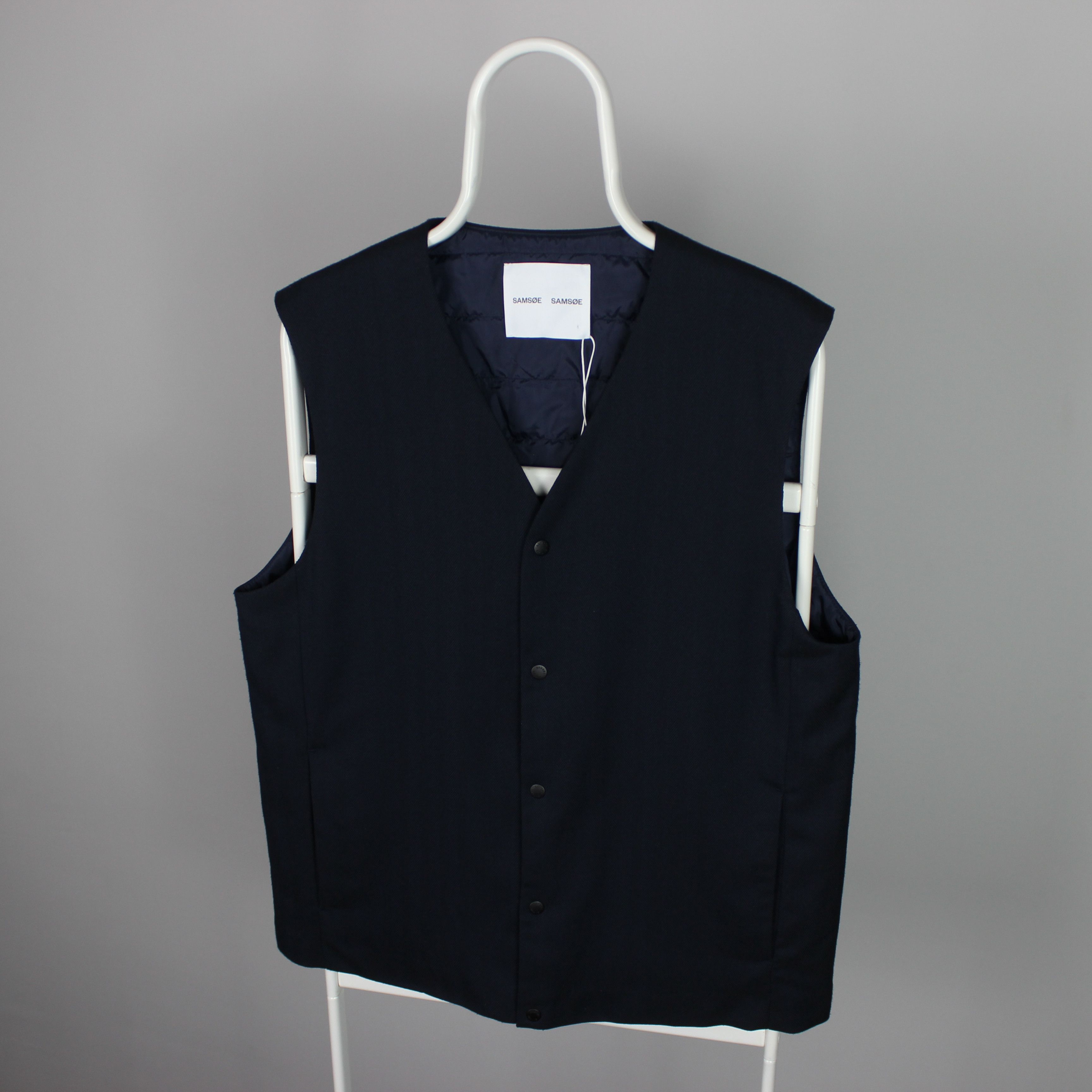 Samsoe Samsoe Samsoe Samsoe vest Monzan Waistcoat L Dark Sapphire Size US L / EU 52-54 / 3 - 4 Thumbnail