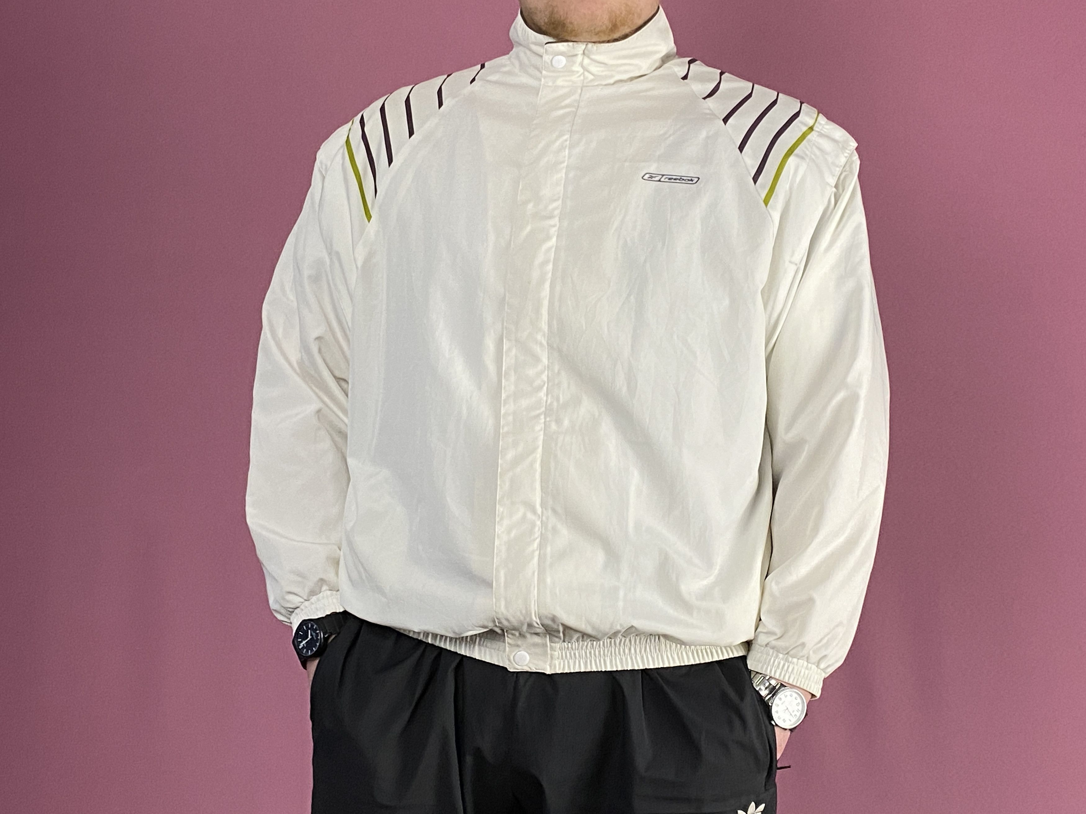 Reebok × Vintage Reebok Vintage Men's Windbreaker Jacket - Size US L Size US L / EU 52-54 / 3 - 4 Thumbnail