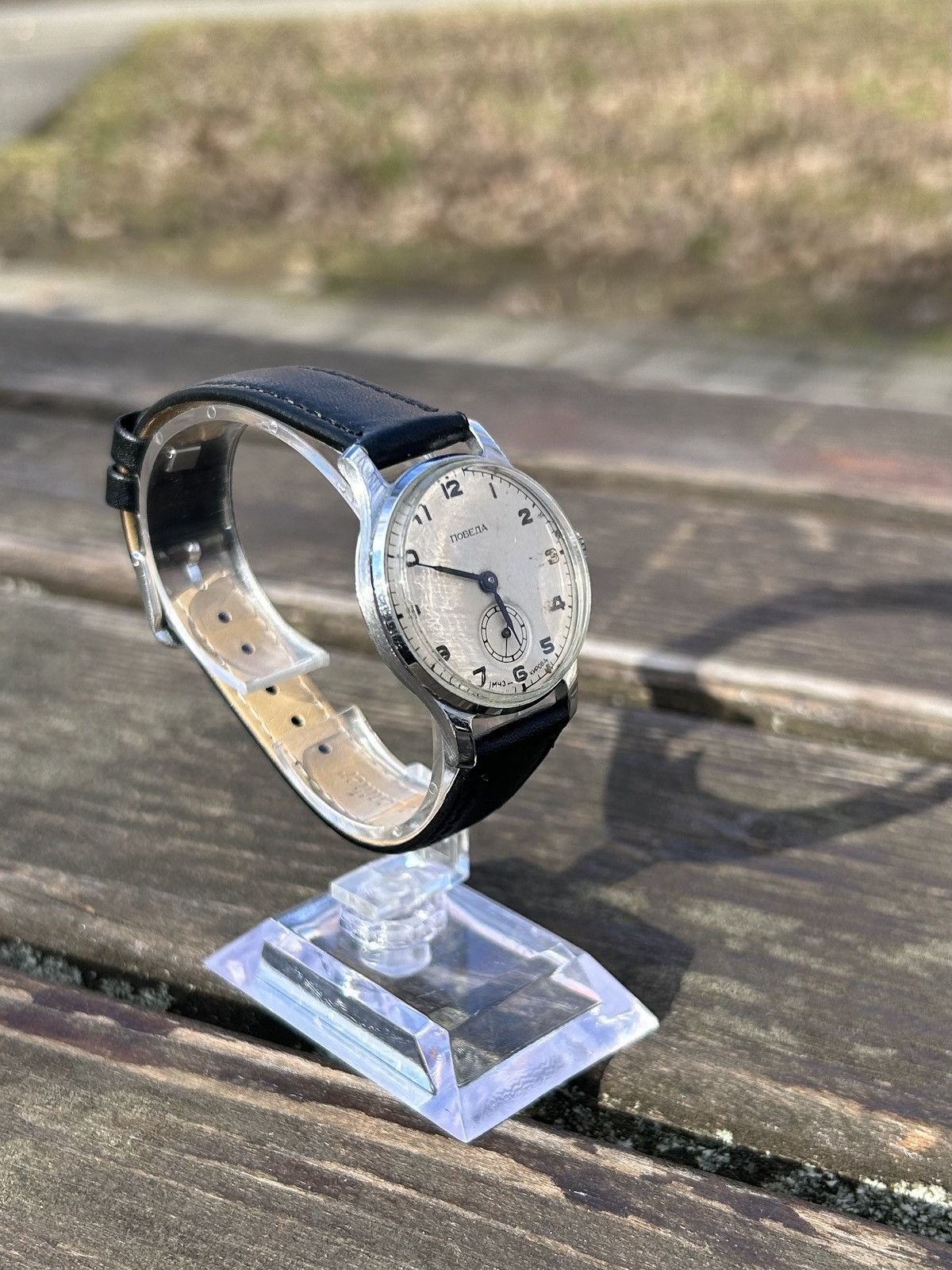 Vintage Vintage Pobeda Watch USSR Soviet Mechanical Authentic 1950s Size ONE SIZE - 5 Thumbnail