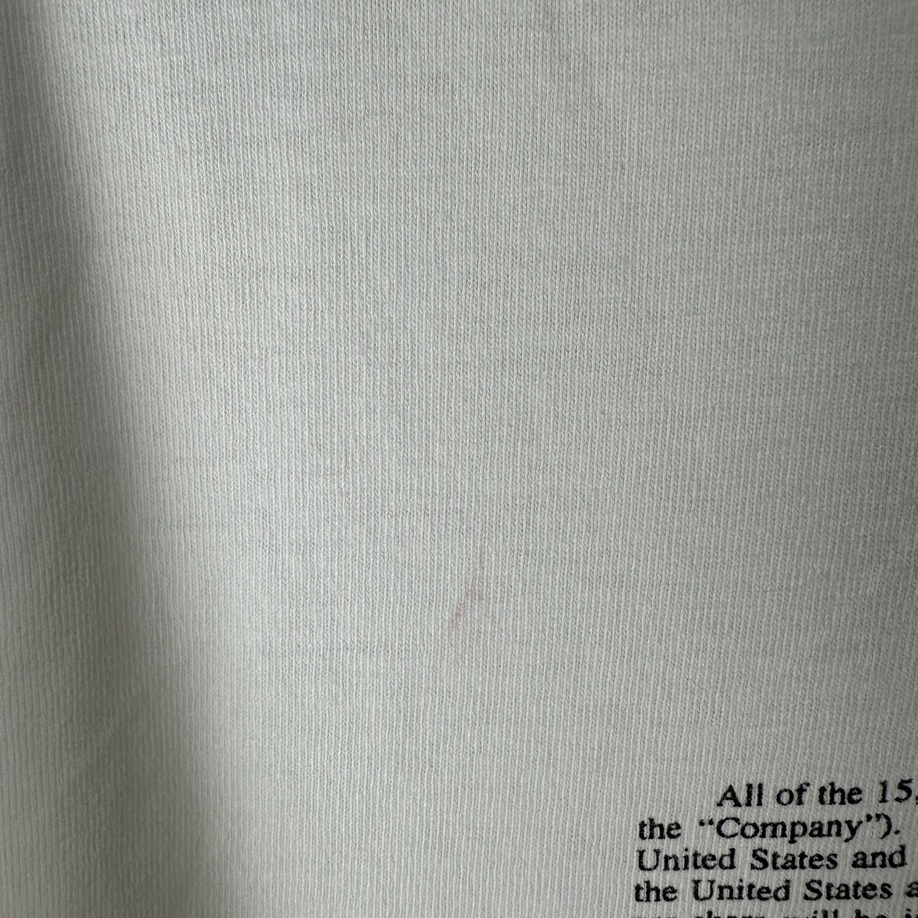 Vintage 1997 Common Stock Trigon Healthcare Inc Agreement T-Shirt Size US L / EU 52-54 / 3 - 8 Thumbnail