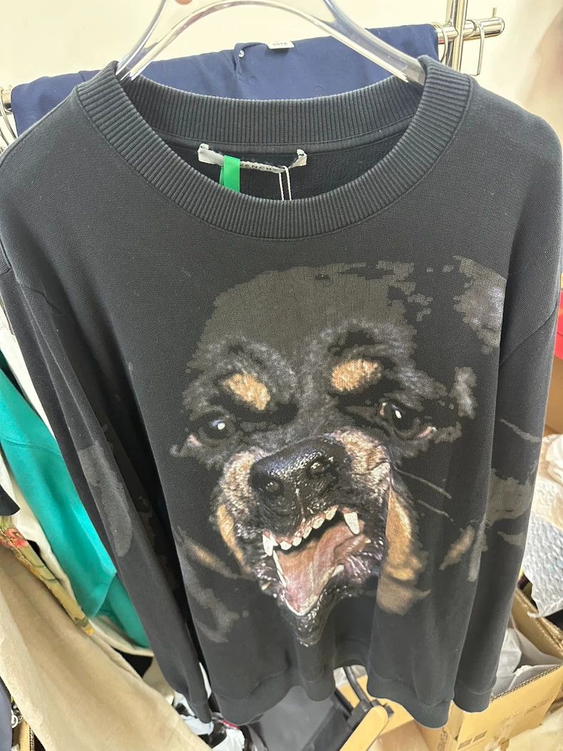 Givenchy Dog Head Hoodie XS Size Black Classic Style Shoul