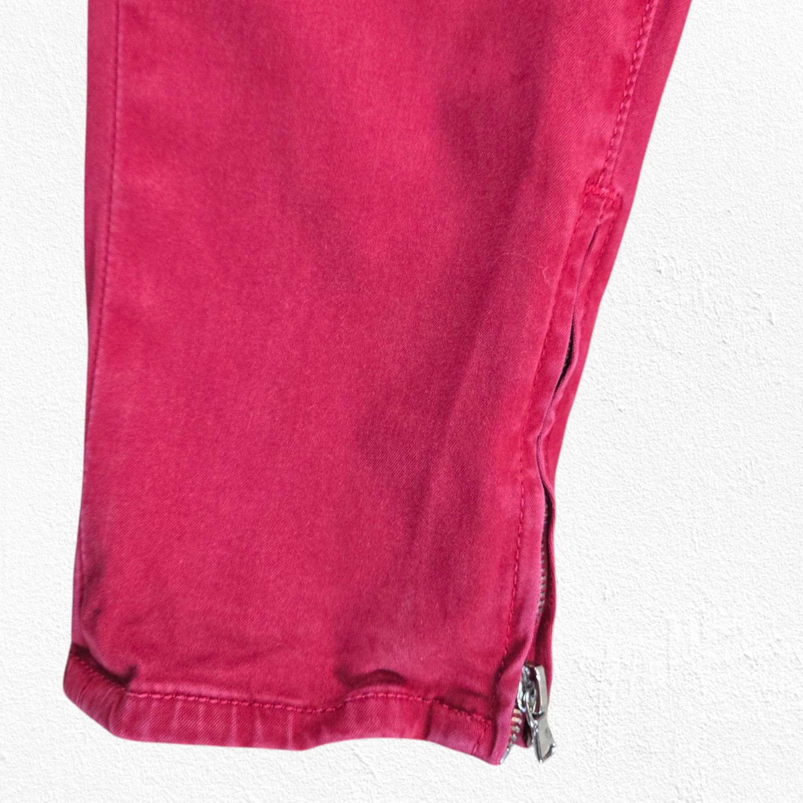 J Brand J Brand Red Zippered Ankle Skinny Jeans Size 27 Size 27" / US 4 / IT 40 - 10 Thumbnail