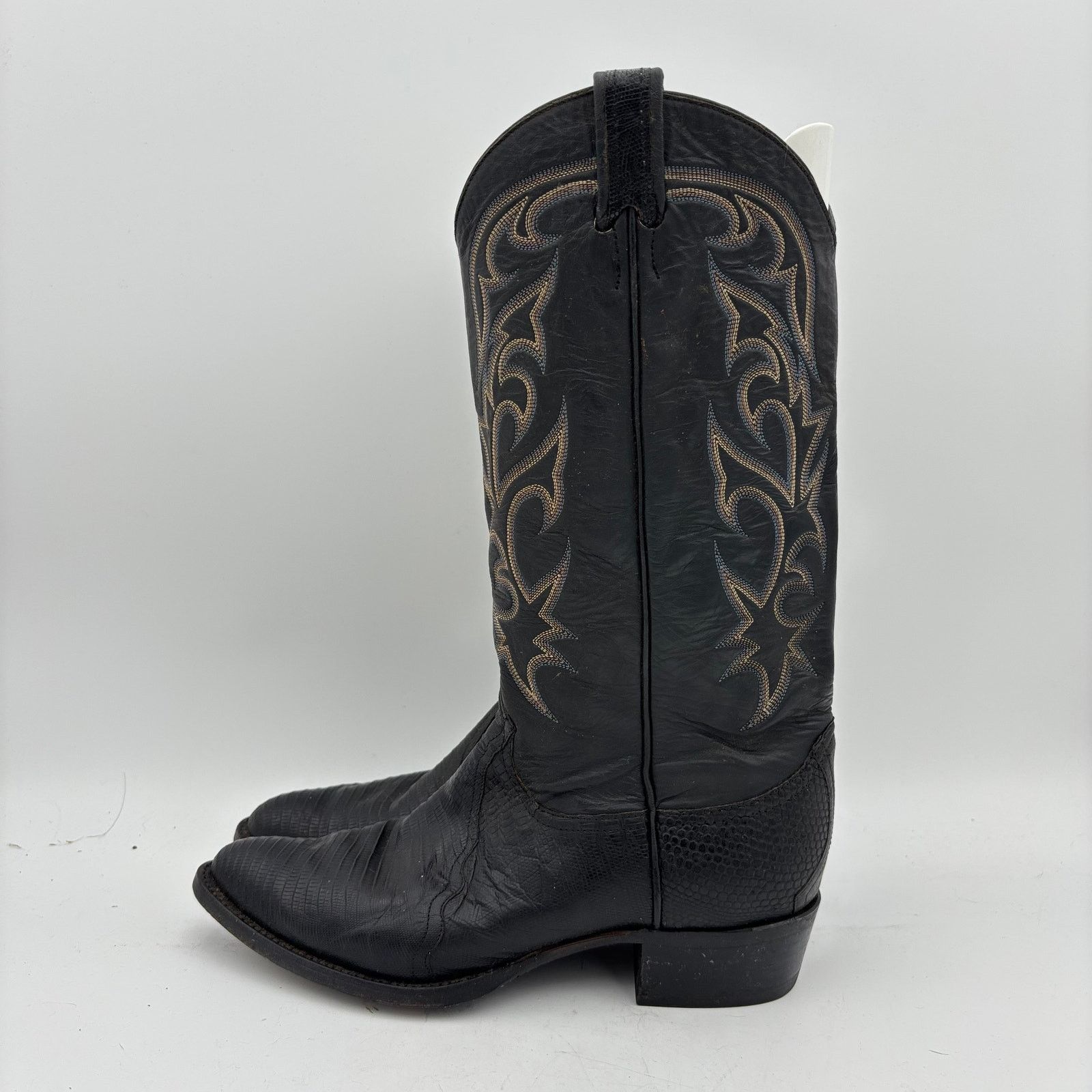 Larry Mahan Vintage 80s Larry Mahan Cowboy Boots Western Lizard 10 D Size US 10 / EU 43 - 5 Thumbnail