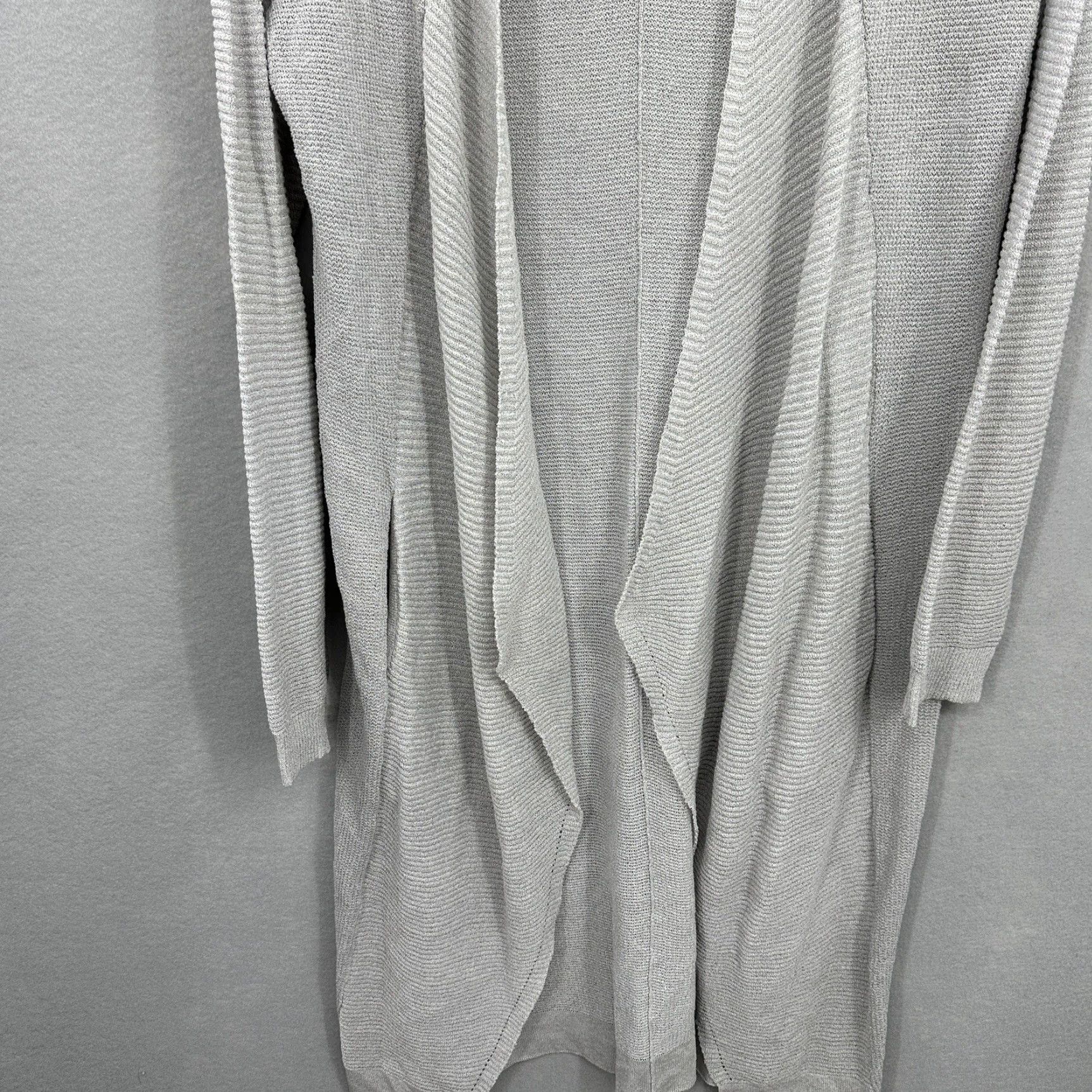 Vintage Kerisma Cardigan Sweater Women Small Knit Gray Open Quiet Luxury Minimalist Size S / US 4 / IT 40 - 4 Thumbnail