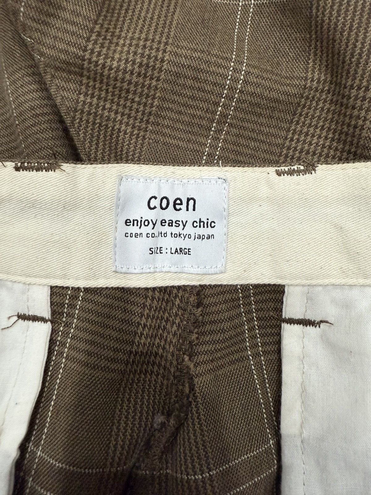 Japanese Brand × Junya Watanabe JAPAN BRAND COEN PLAID WIDE PANTS BALLON STYLE LONG RISE Size US 32 / EU 48 - 7 Thumbnail