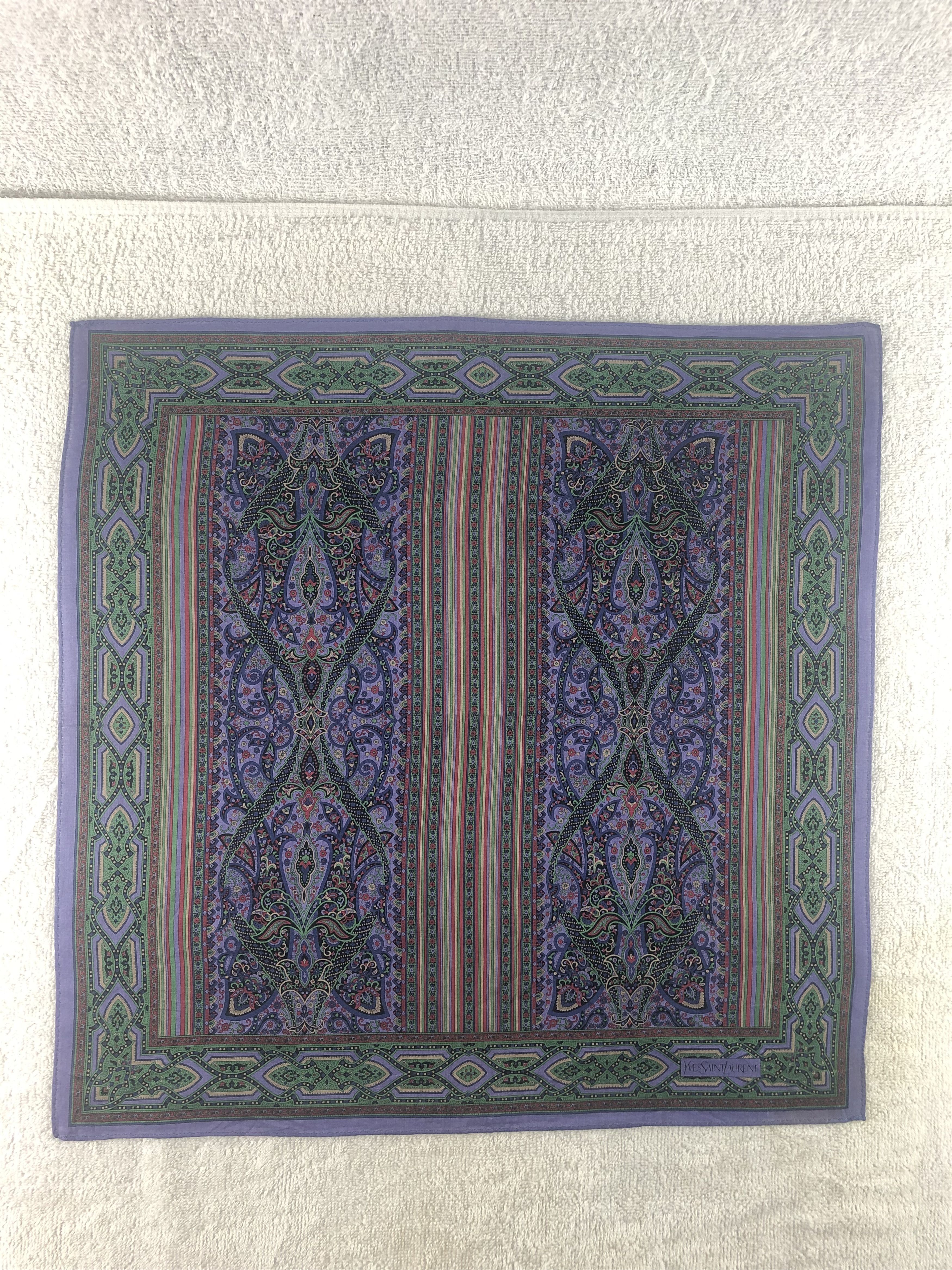 Yves Saint Laurent Yves Saint Laurent Handkerchief / Bandana / Neckerchief Size ONE SIZE - 3 Thumbnail