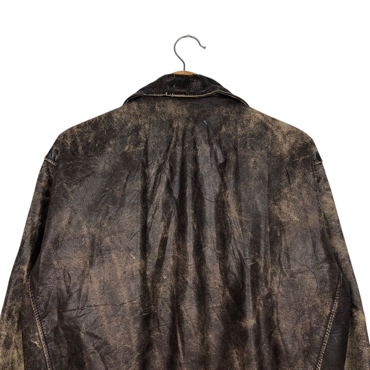 Japanese Brand 📌Vintage Genuine Leather Jacket Deluxe Japan Made Size US L / EU 52-54 / 3 - 10 Thumbnail