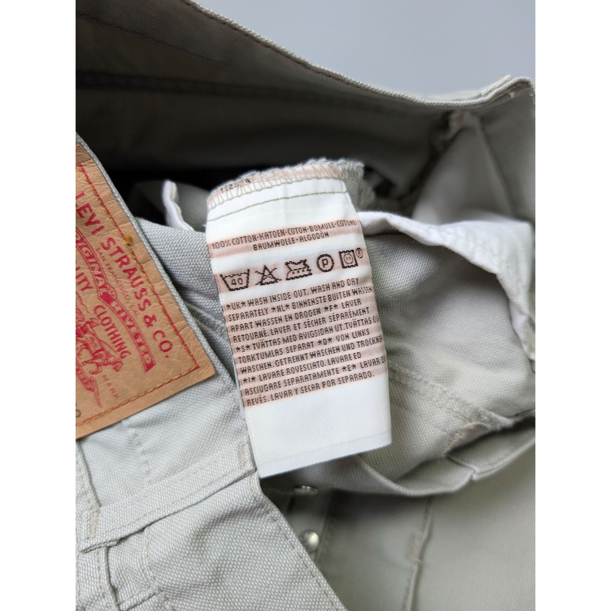 Levi's Vintage Clothing Levi's 551 Vintage Beige Denim Jeans Pants (Y1080) Size US 32 / EU 48 - 8 Thumbnail