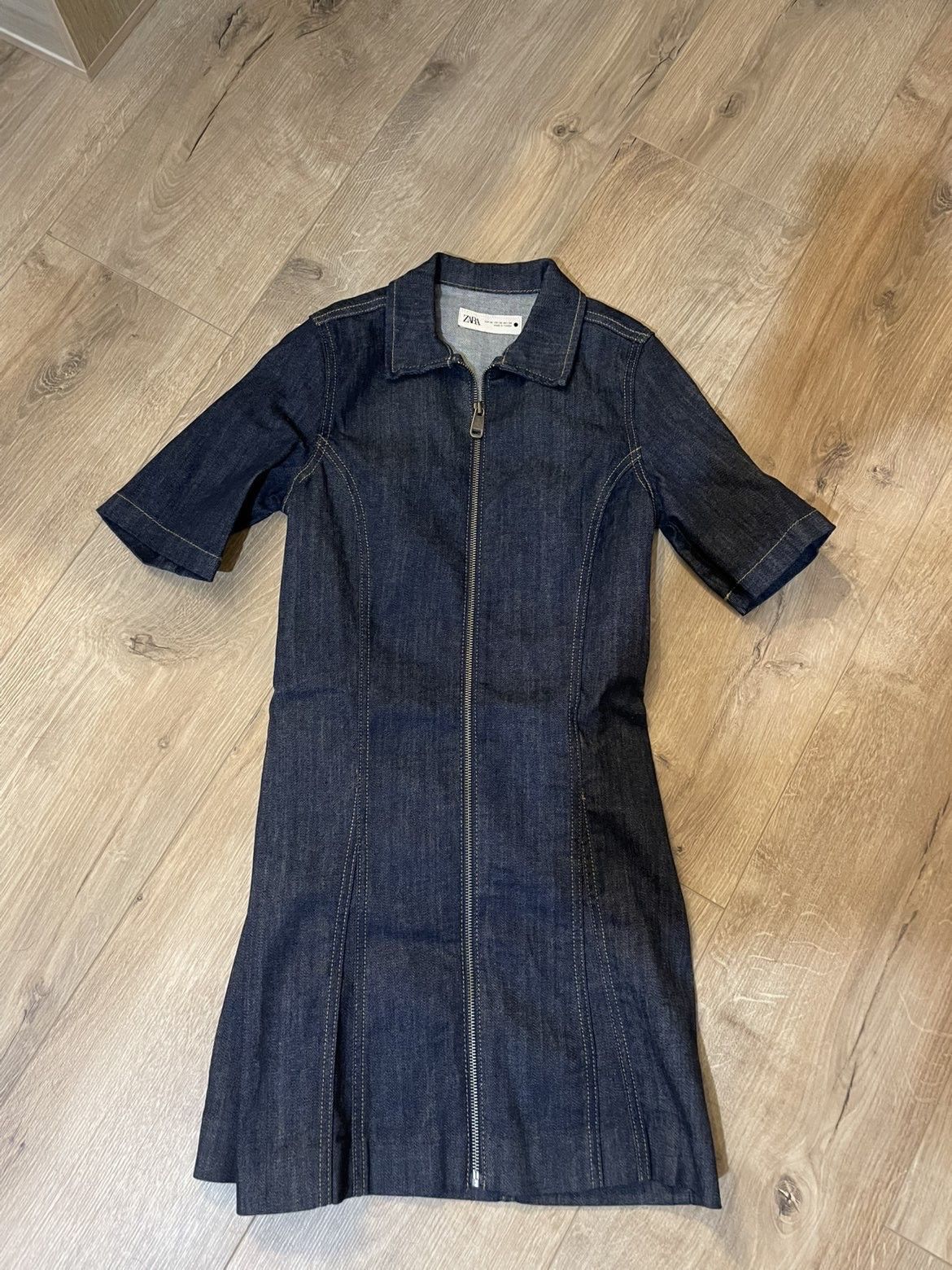 Zara Denim dress ZARA Size XS / US 0-2 / IT 36-38 - 4 Thumbnail