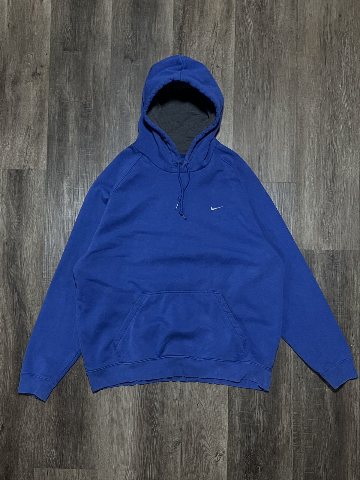 Nike × Vintage Vintage Simple Swoosh Nike Hoodie Size US XL / EU 56 / 4 - 1 Thumbnail