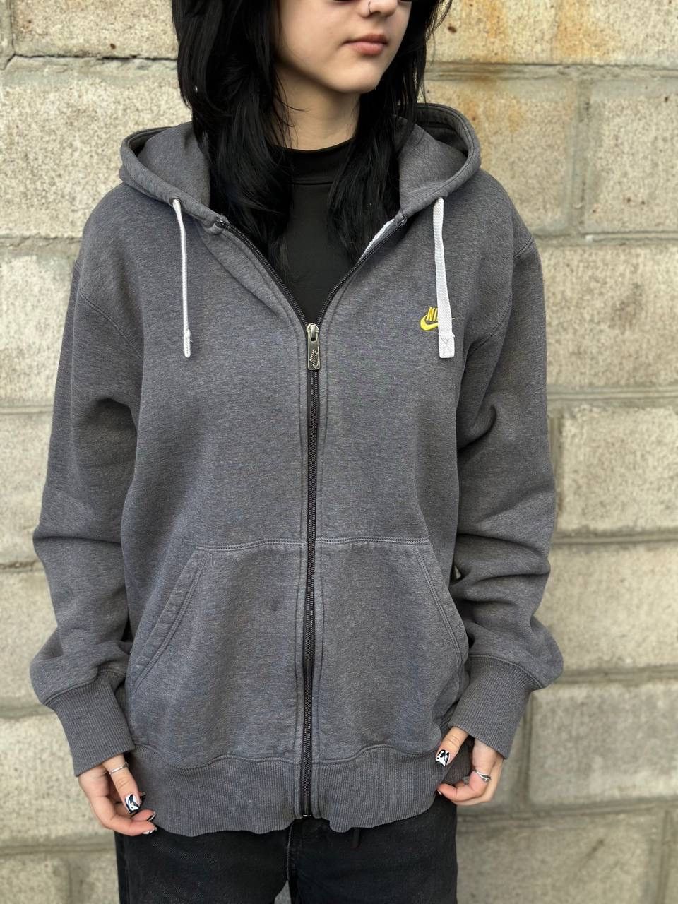 Nike VTG Nike Zip Hoodie Small Logo Size XL Y2K 00s USA Hype Size US L / EU 52-54 / 3 - 5 Thumbnail