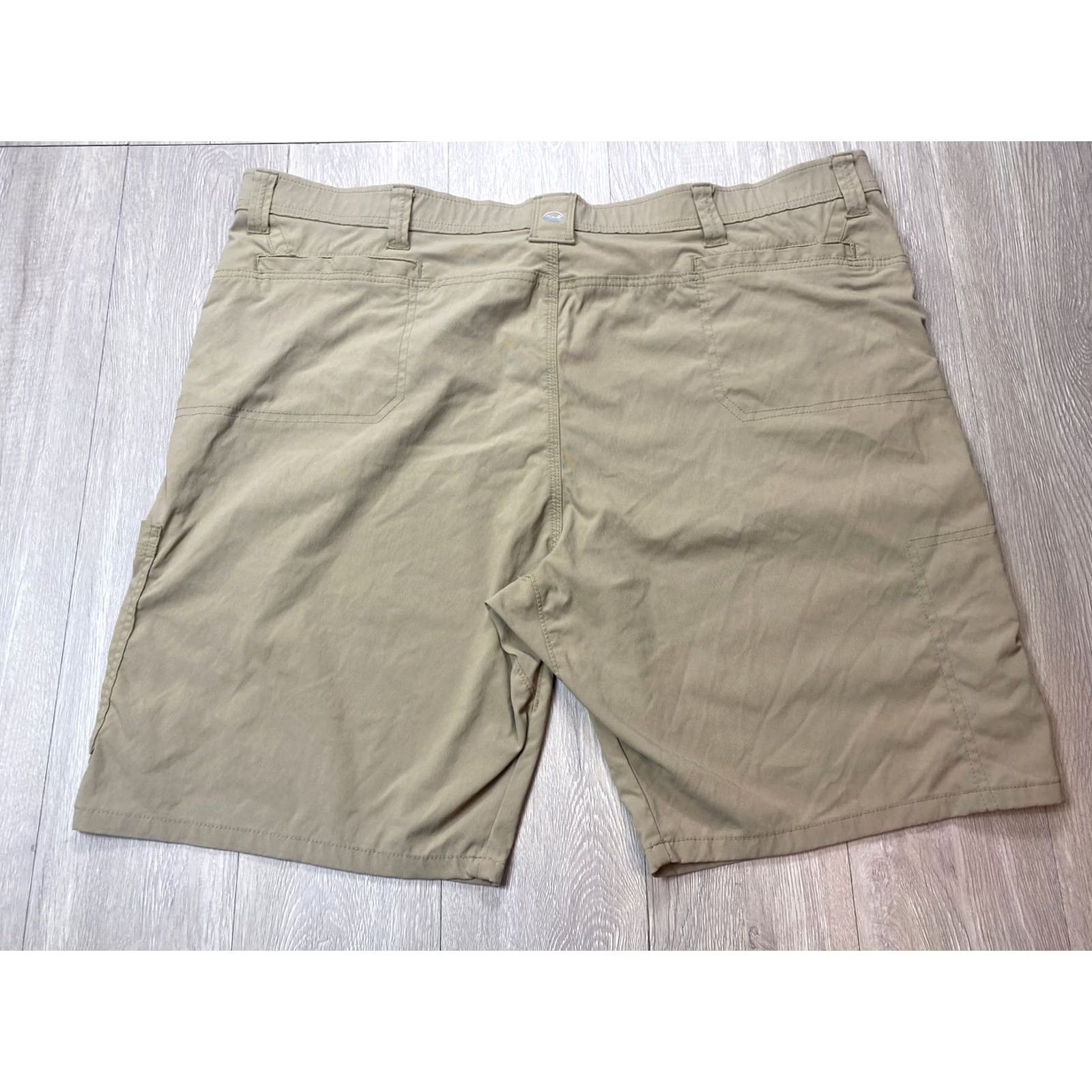 Wrangler Wrangler Shorts Mens 48 Beige Cargo Lightweight Nylon Comfort Utility Travel Cargo Pocket Shorts Beige Mens 48 Outdoor Summer Casual Size US 32 / EU 48 - 3 Thumbnail