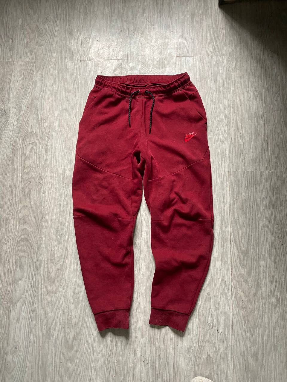 Pre-owned Nike X Vintage Nike Tech Fleece Sweatpants Drill In Red