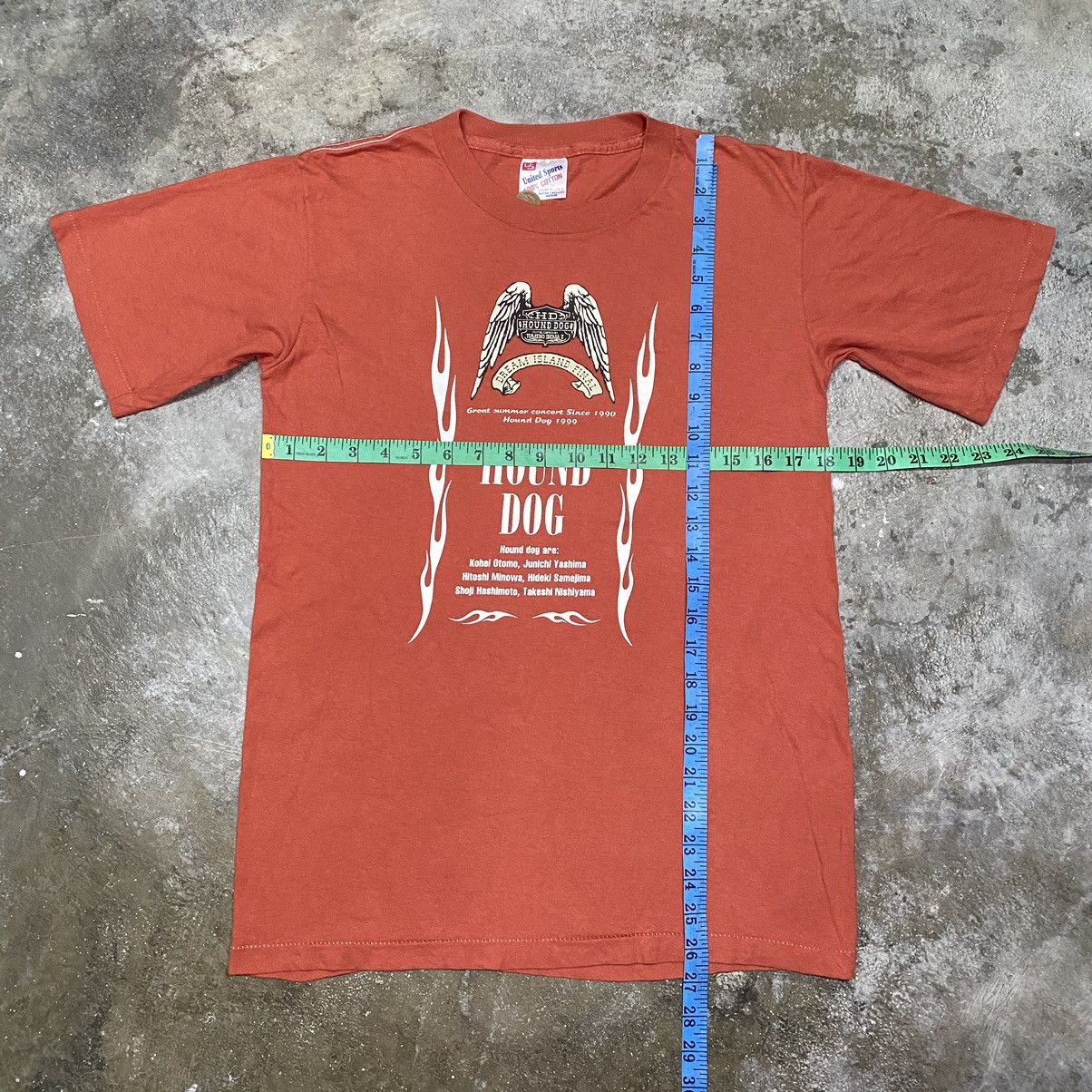 Band Tees × Vintage VINTAGE 90s HOUND DOG JAPANESE ROCK BAND T SHIRT Size US M / EU 48-50 / 2 - 12 Thumbnail