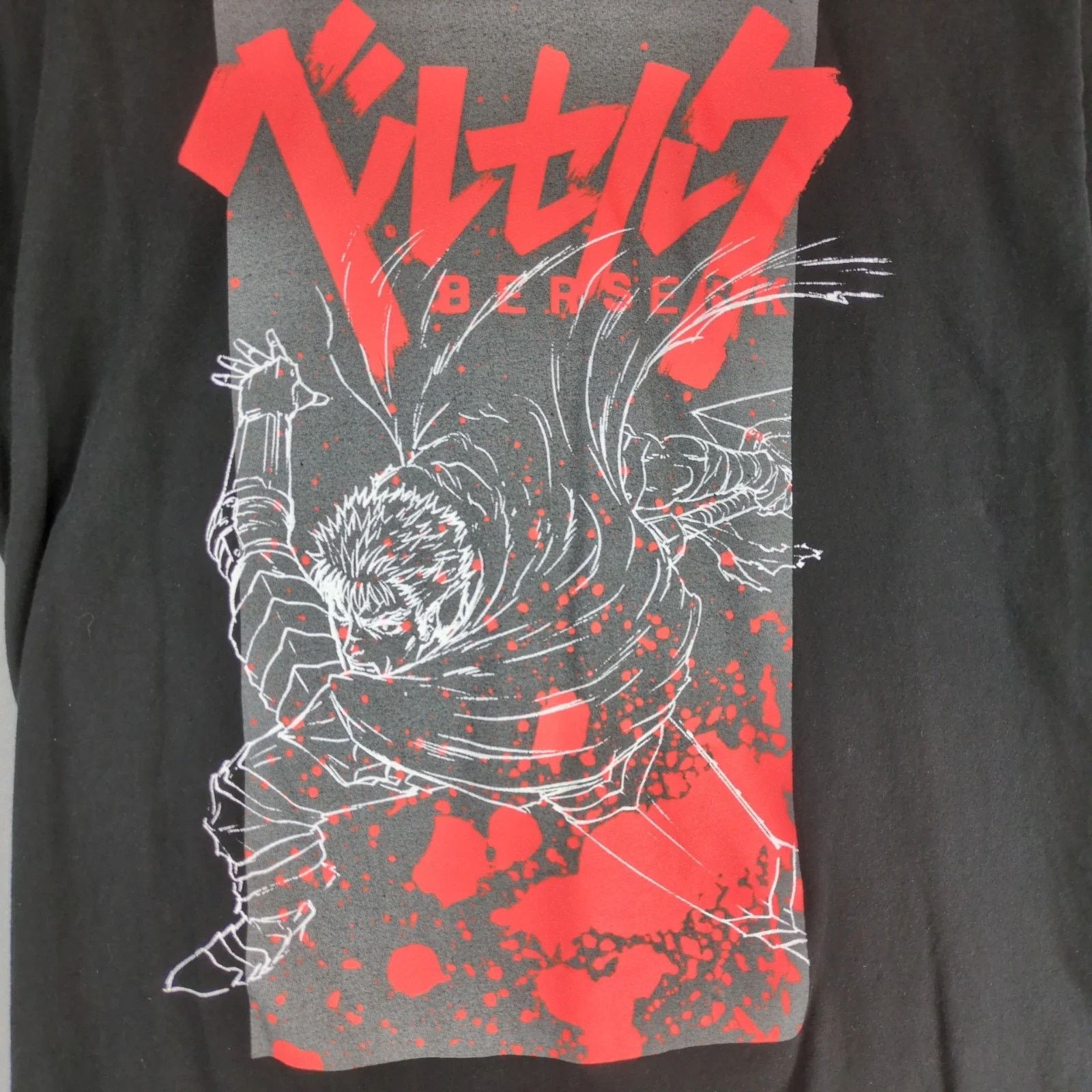 Other Berserk Anime Men's XL T-Shirt Black Swordsman Guts Manga Size US XL / EU 56 / 4 - 3 Thumbnail