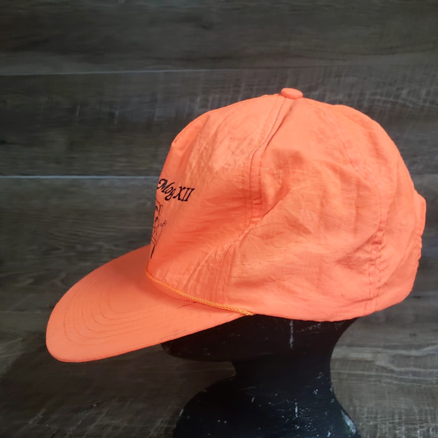 Vintage VINTAGE Hat Morgan Automobiles Group Car Club Autumn Mog XII Adjustable Orange Men Hat Cap Size ONE SIZE - 5 Thumbnail