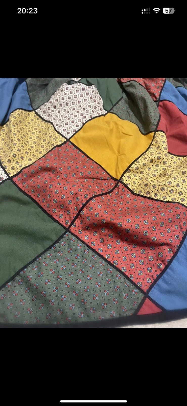 Vintage Souleiado Vintage 70s French Patchwork Maxi Skirt size S Size 24" / US 00 / IT 34 - 10 Thumbnail