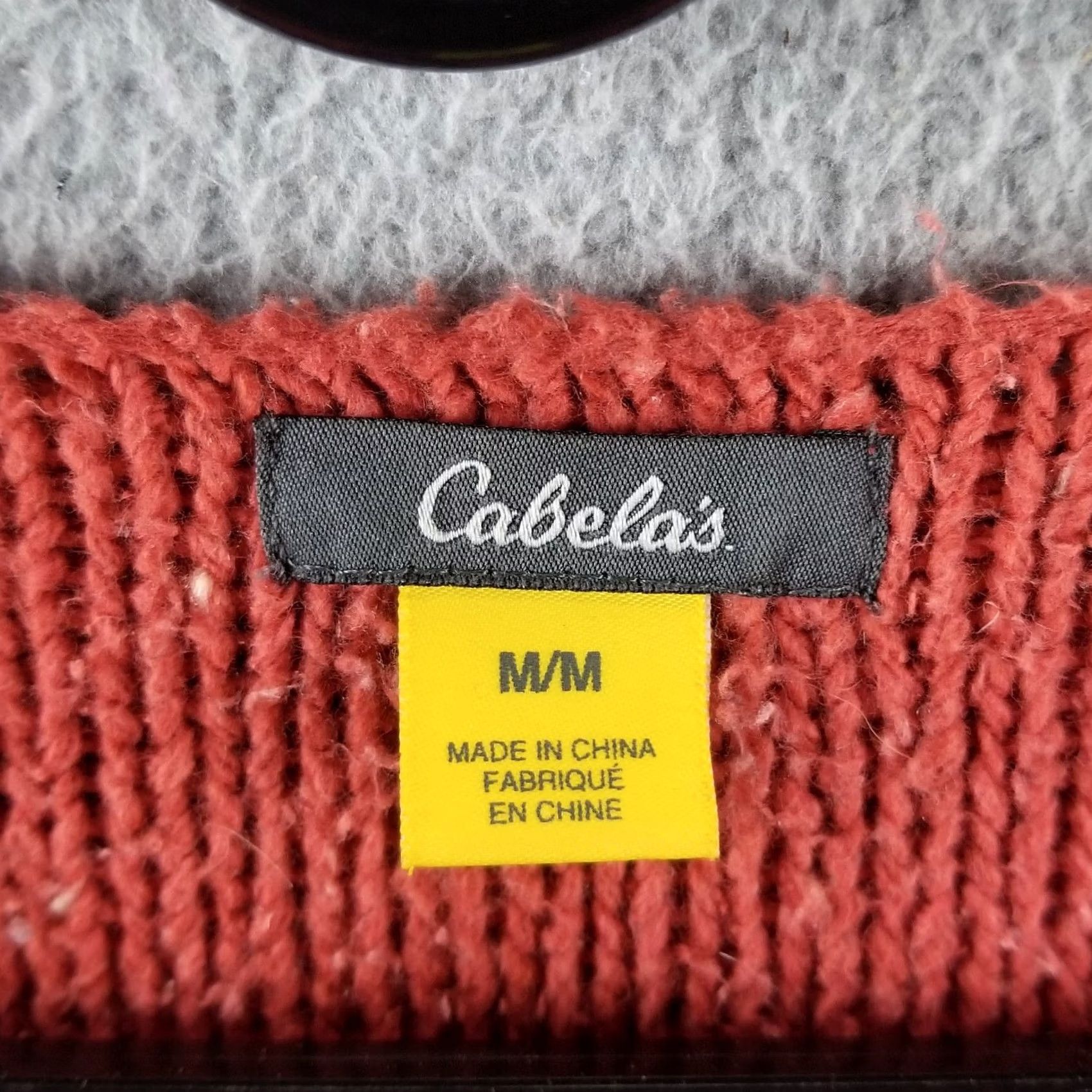 Vintage Cabela's Womens Cardigan Sweater M Pink Knit Button Front V-Neck Size M / US 6-8 / IT 42-44 - 3 Thumbnail
