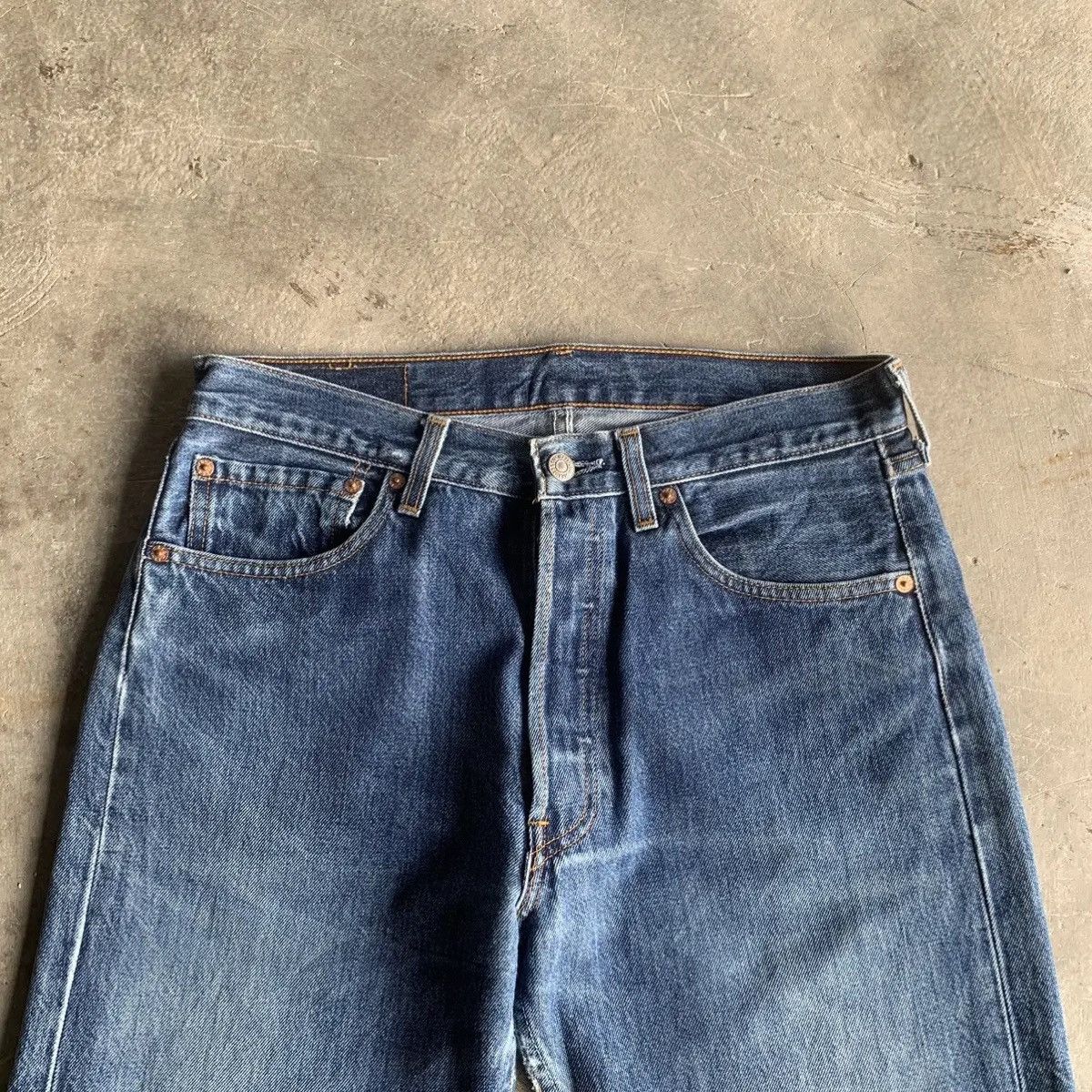 Levi's 1990’s Vtg Levi’s 501 Distressed Denim Ankle Pants Size US 31 - 2 Thumbnail
