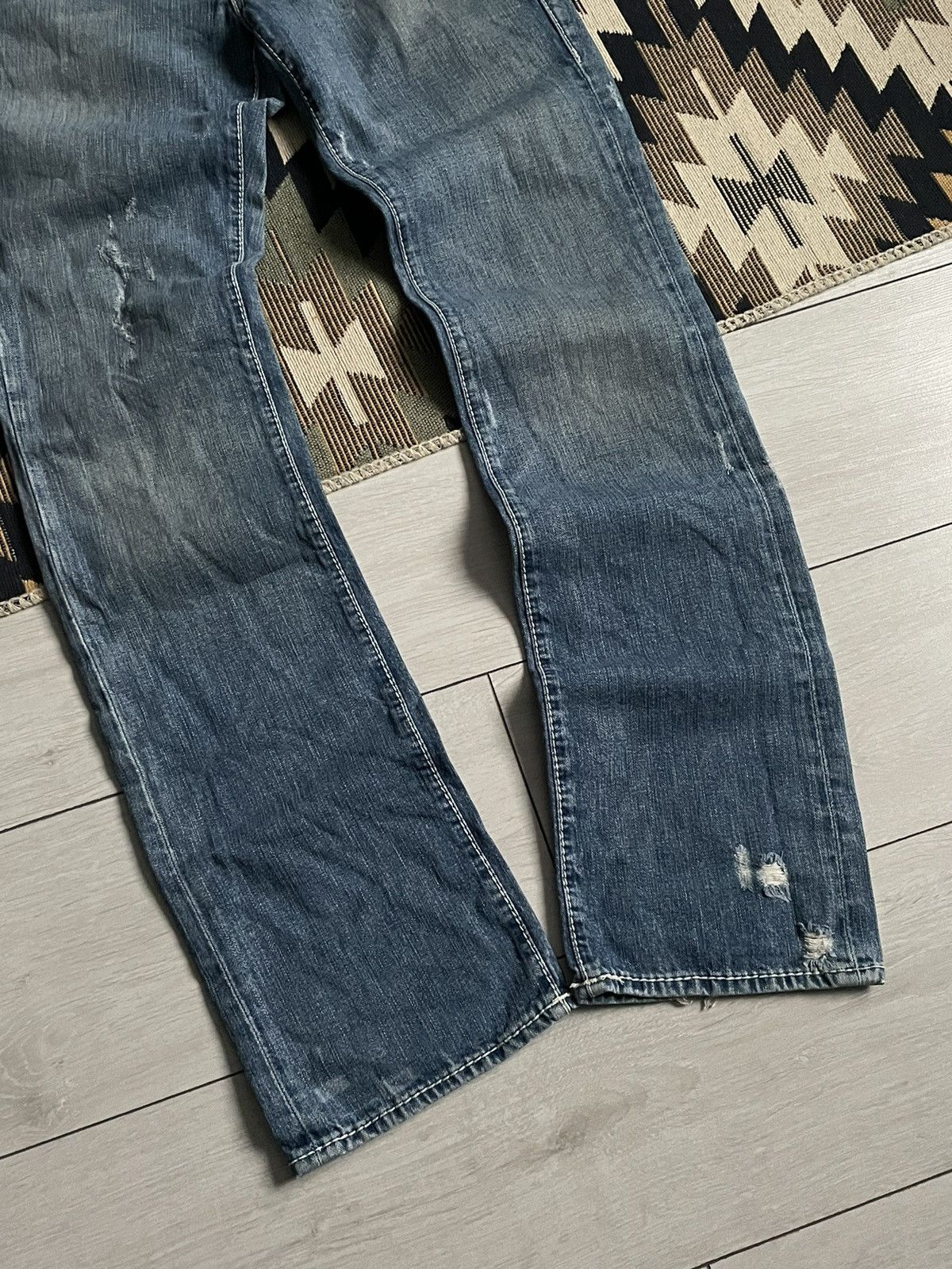 True Religion Vintage Y2K True Religion Distressed Denim Jeans Size US 29 - 7 Thumbnail