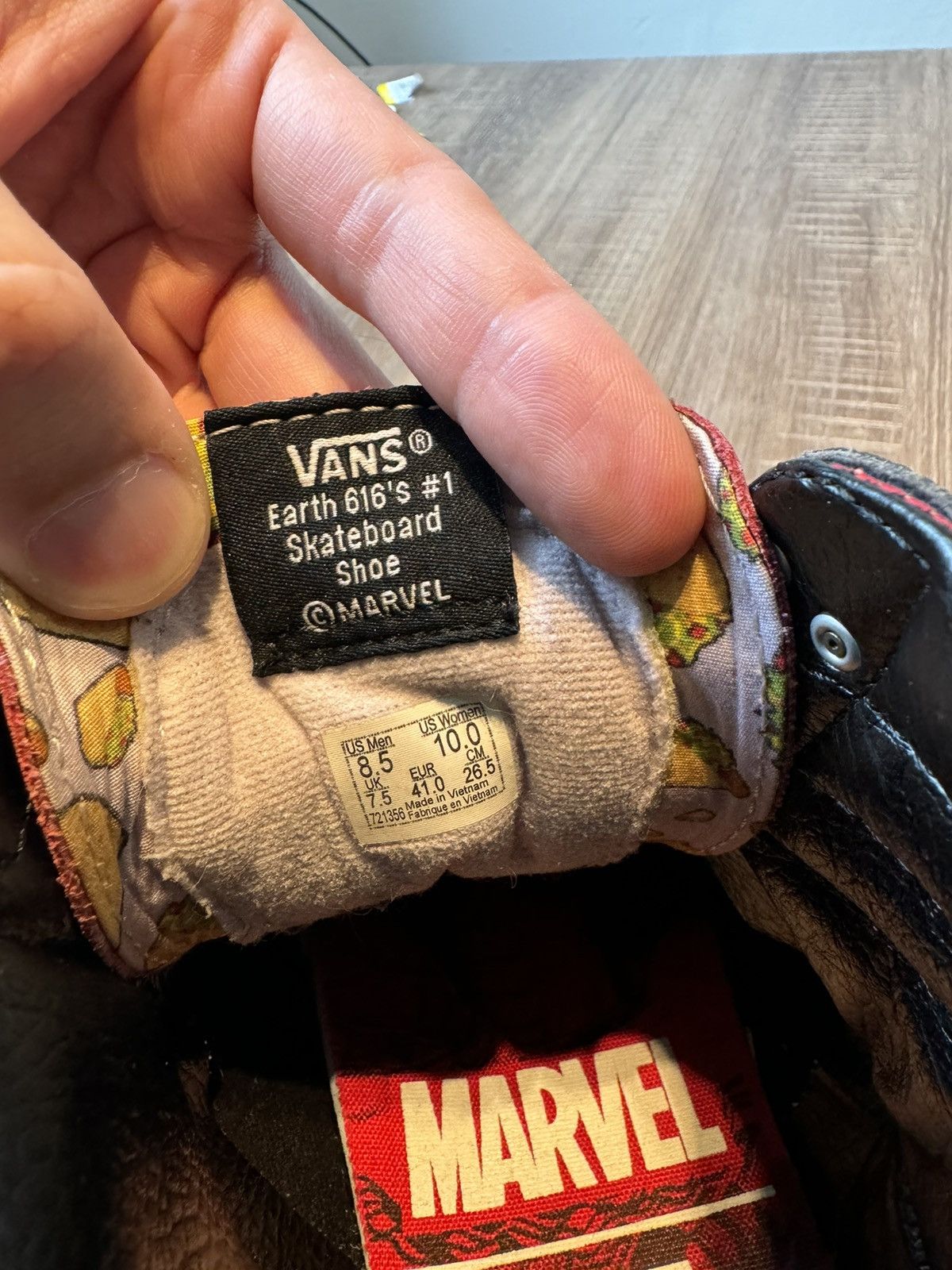 Vans Vans SK-8 Hi Marvel Deadpool Limited Edition Mens Size 8.5 Size US 8.5 / EU 41-42 - 8 Thumbnail