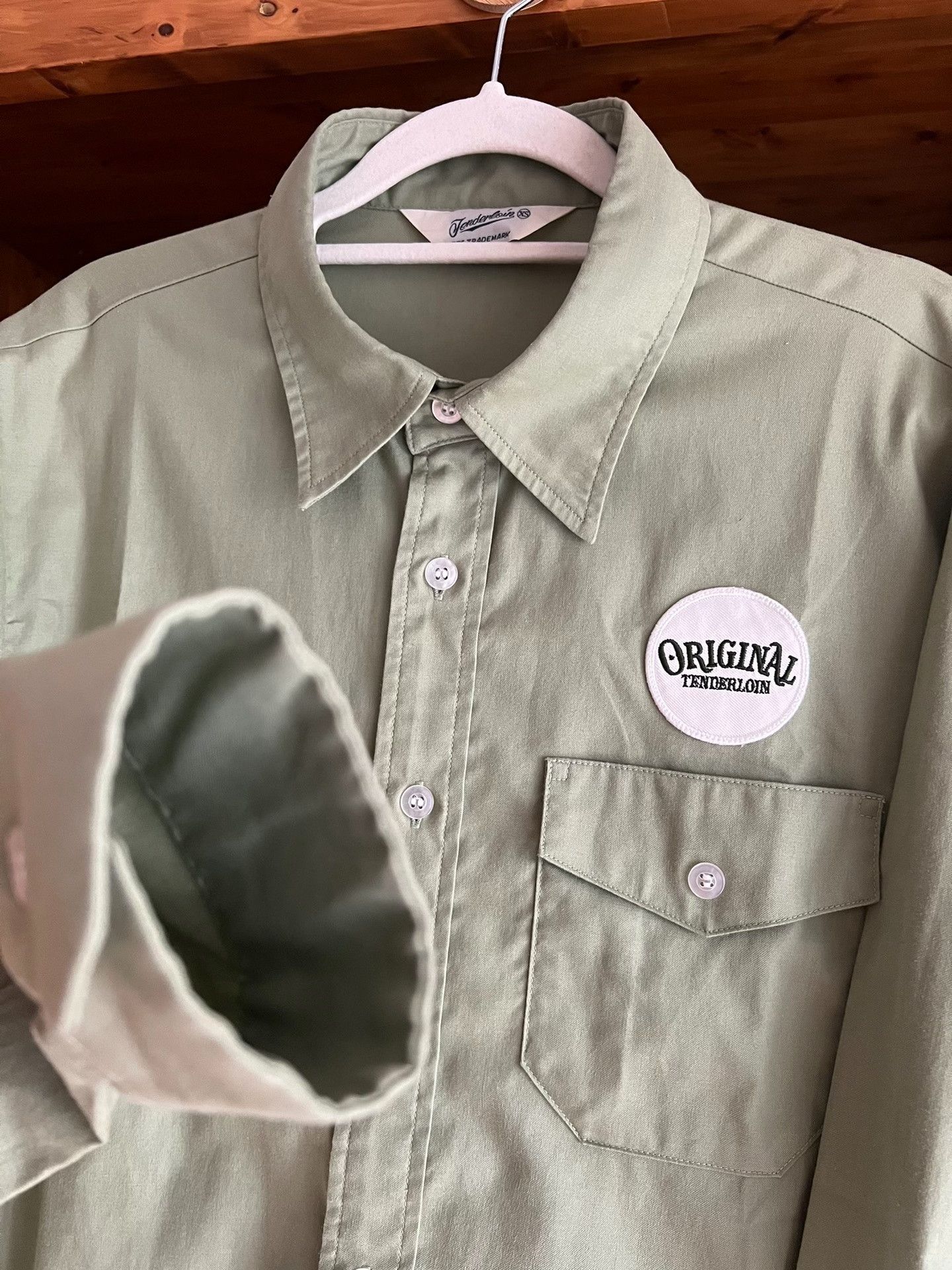 Tenderloin Tenderlion Vintage Olive Green Work Shirt Size US XS / EU 42 / 0 - 4 Thumbnail