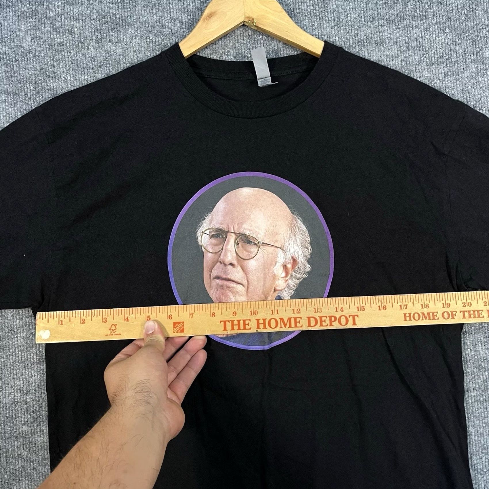 Next Level Larry David Curb Your Enthusiasm HBO Max XL Shirt Black Men Size US XL / EU 56 / 4 - 3 Thumbnail