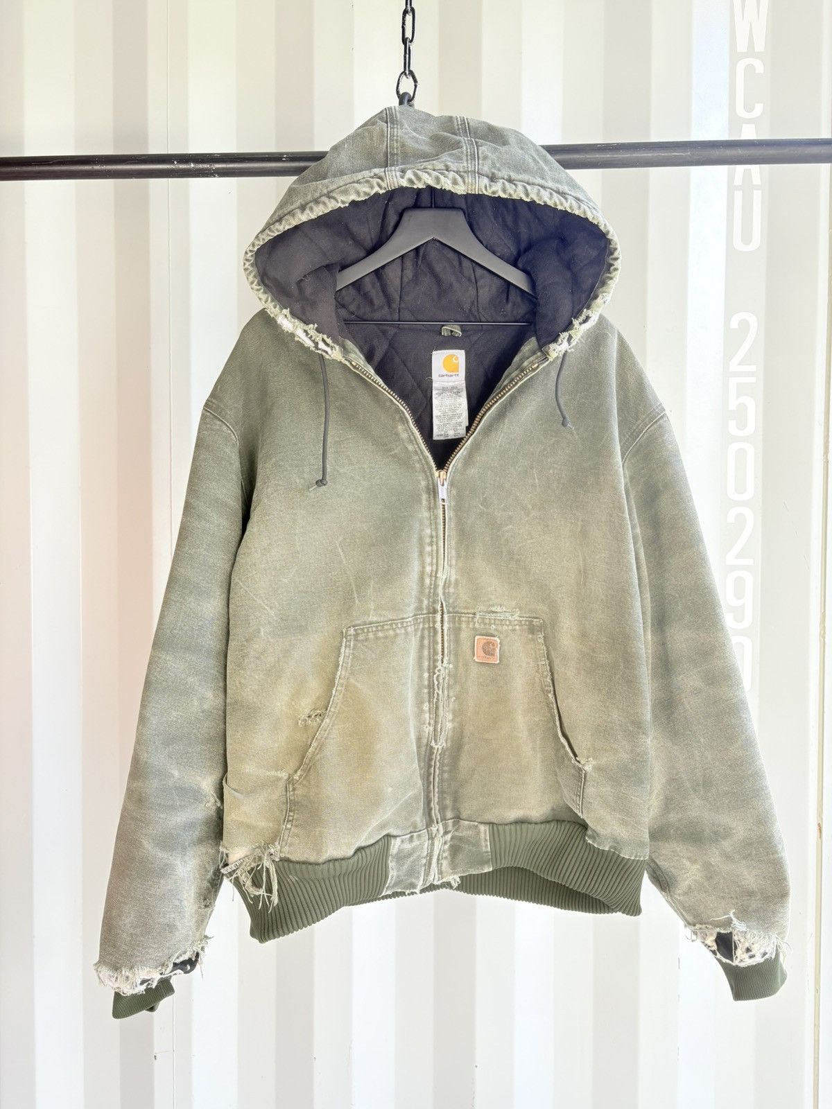 Carhartt Vintage Carhartt Jacket Distressed Thrashed Grunge Size US XXL / EU 58 / 5 - 1 Thumbnail
