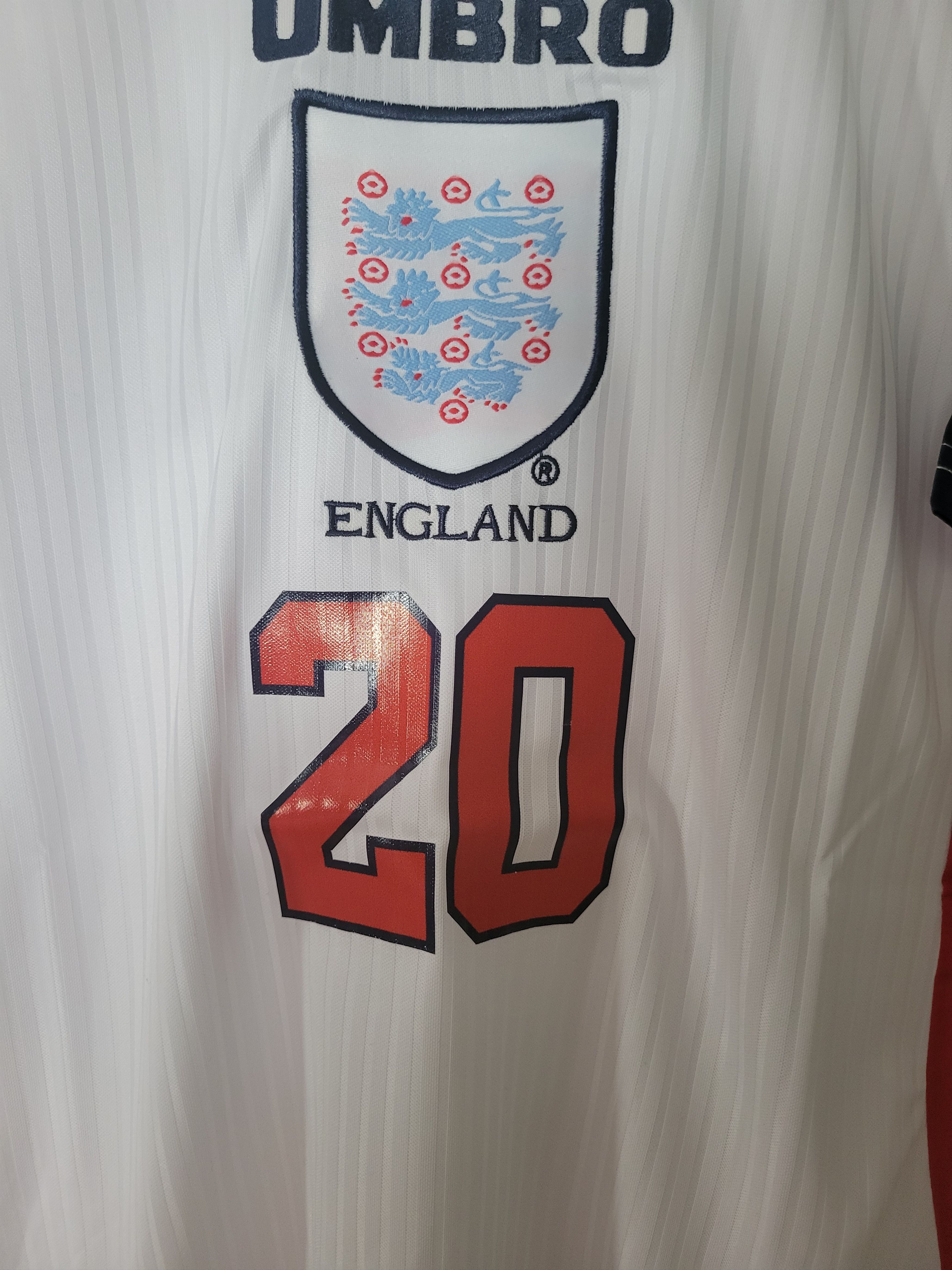 Other Owen 20 England 1998 Vintage Soccer Jersey Trikot Size US L / EU 52-54 / 3 - 5 Thumbnail